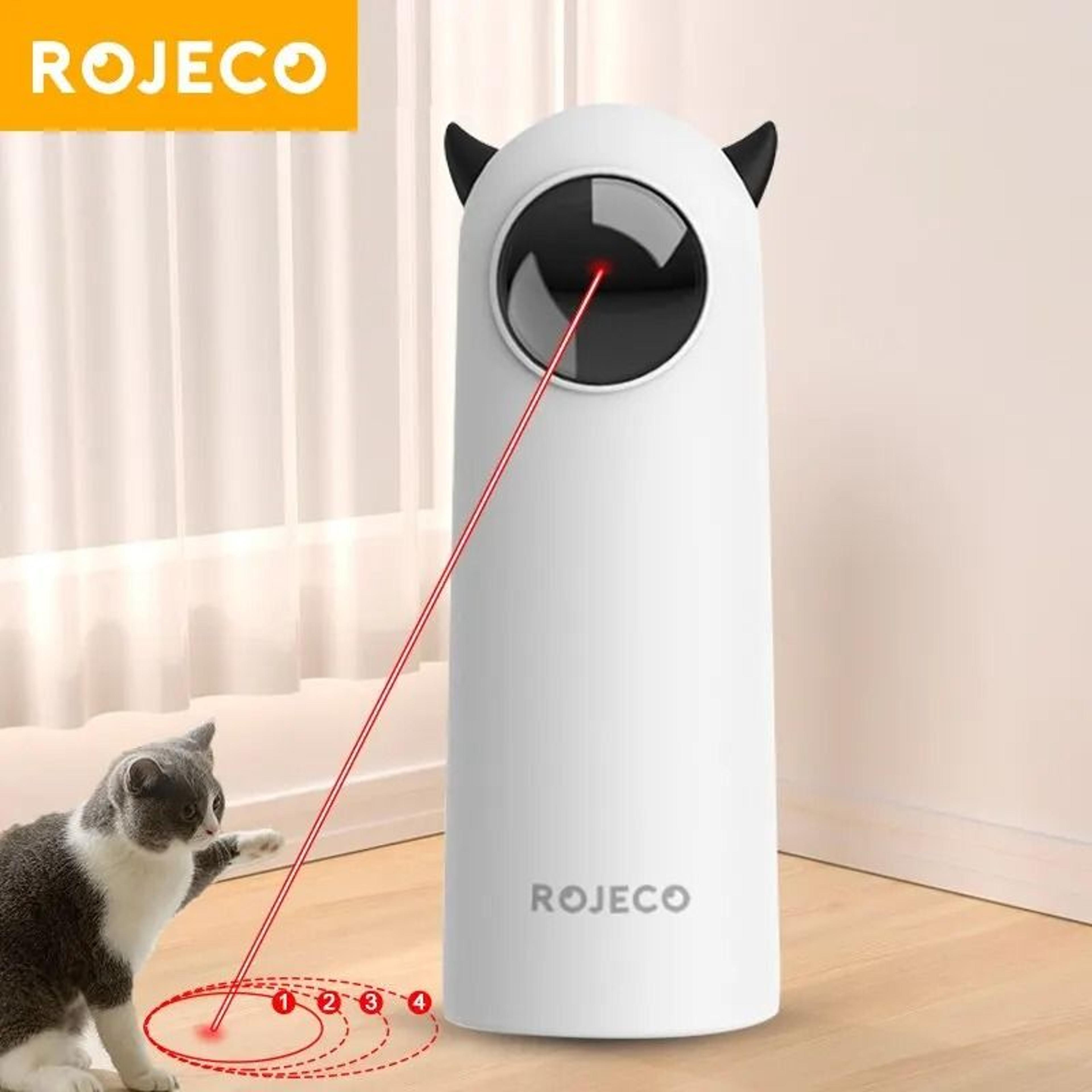ROJECO Interactive LED Laser Cat Toy Smart Automatic Teasing Toy For Indoor Cats And Dogs 6
