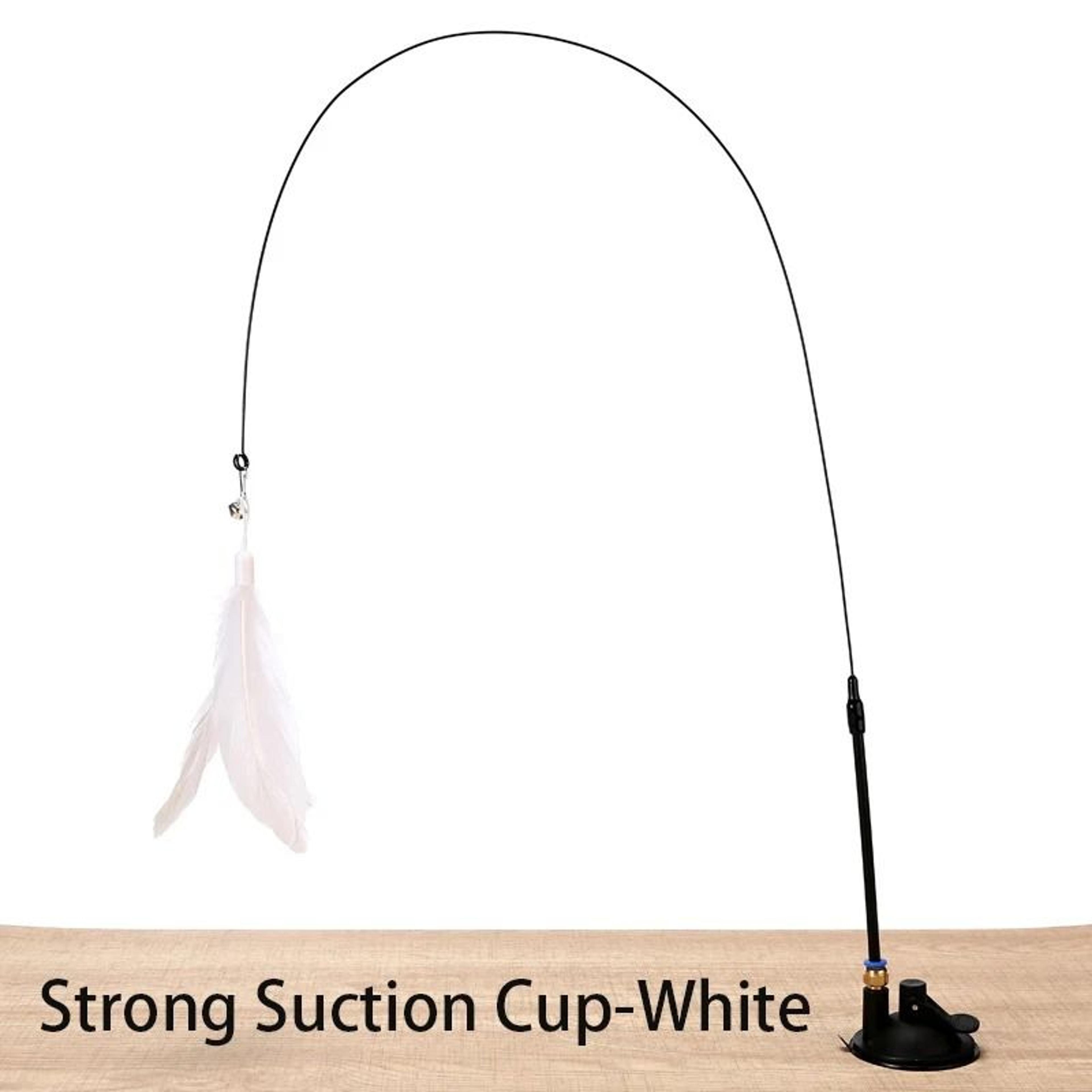 Interactive Suction Cup Feather Wand Cat Toy For Kittens And Indoor Cats 2