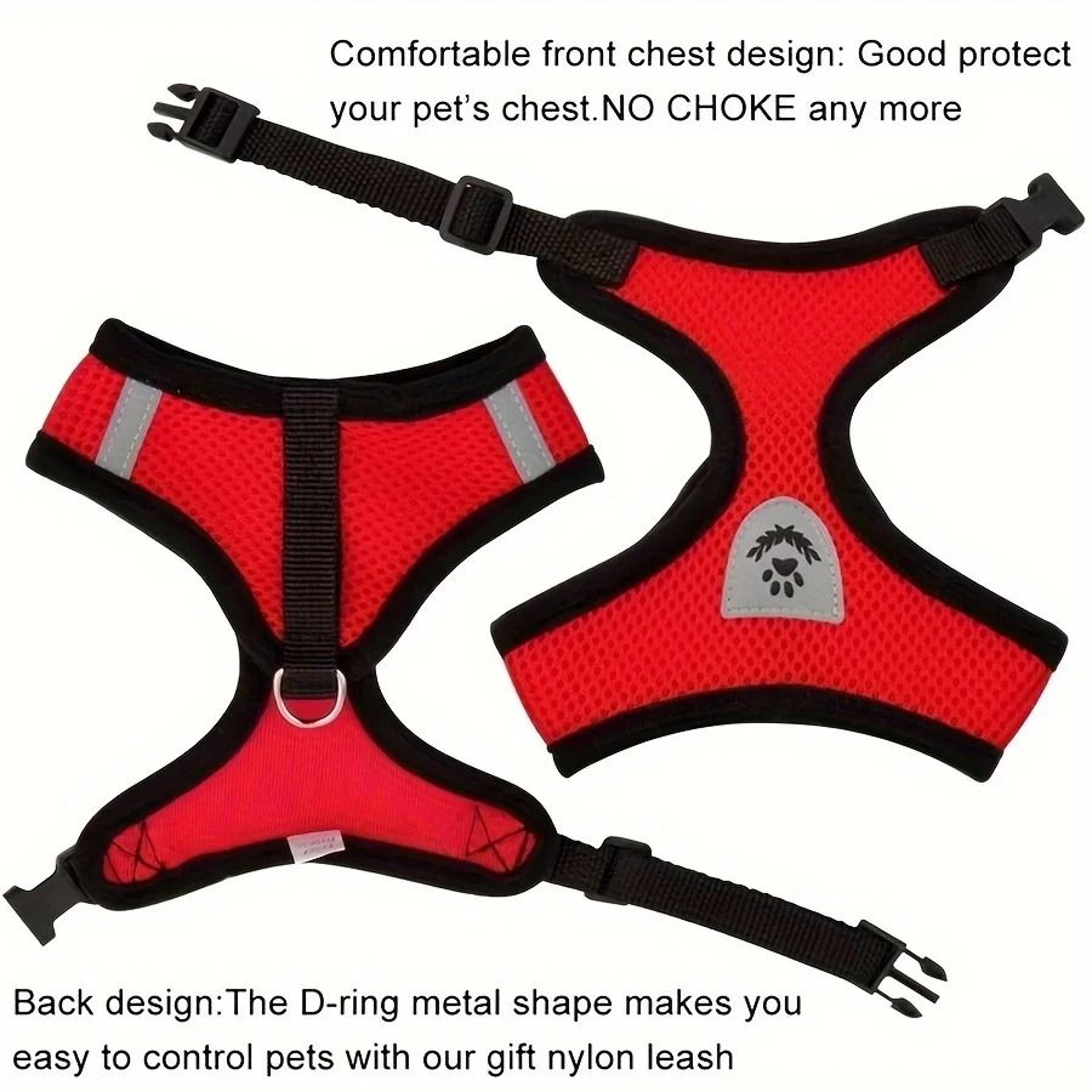 Escape Proof Reflective Cat Harness And Leash Set For Outdoor Walking 9