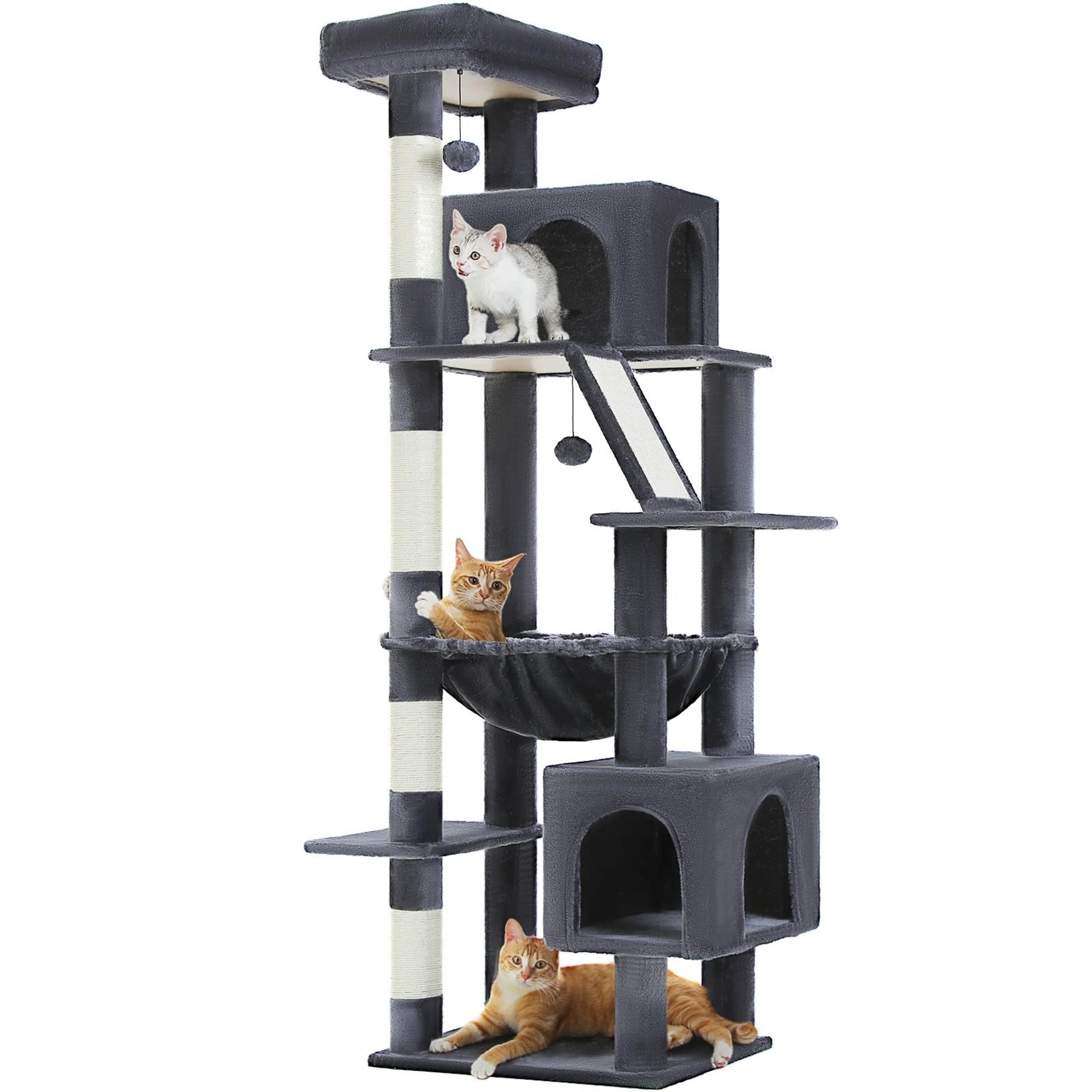 Tall Cat Tree For Large Cats Multi Level Cat Tower With Condo Beds And Scratching Posts 4