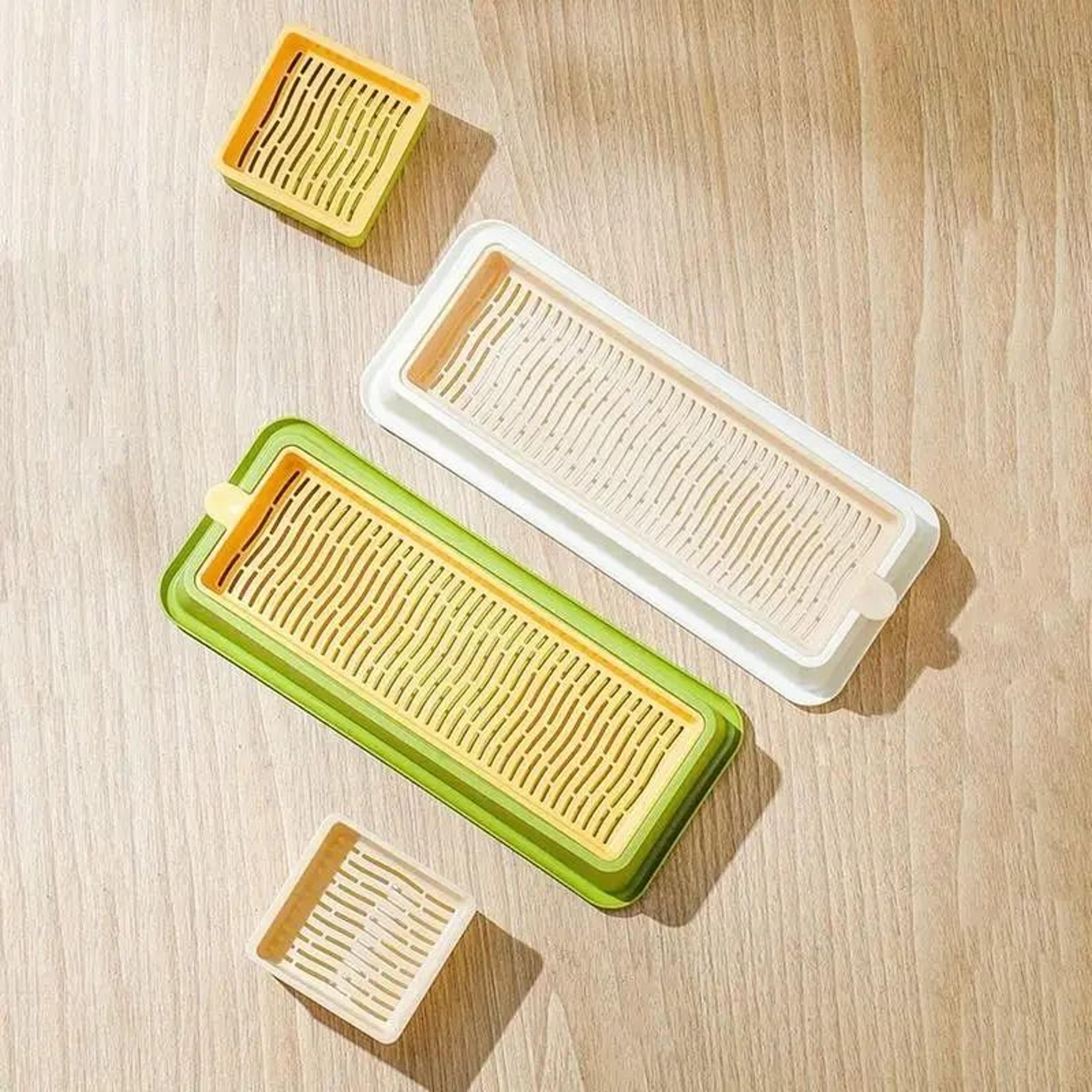 Soilless Cat Grass Growing Kit Layered Seed Germination Tray For Indoor Cats 0