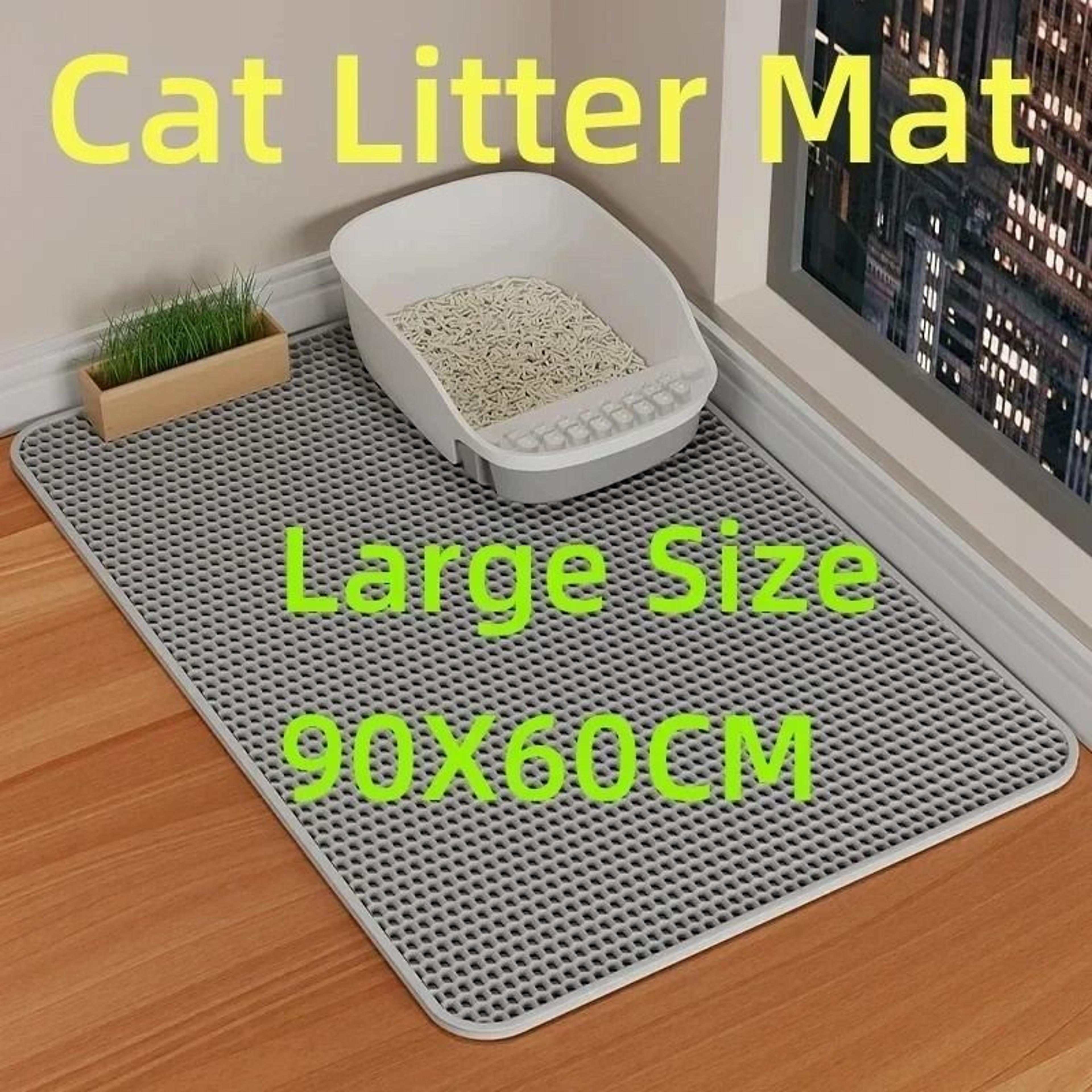 Large Cat Litter Mat Waterproof Double Layer Litter Box Pad For Cleaner Floors 7