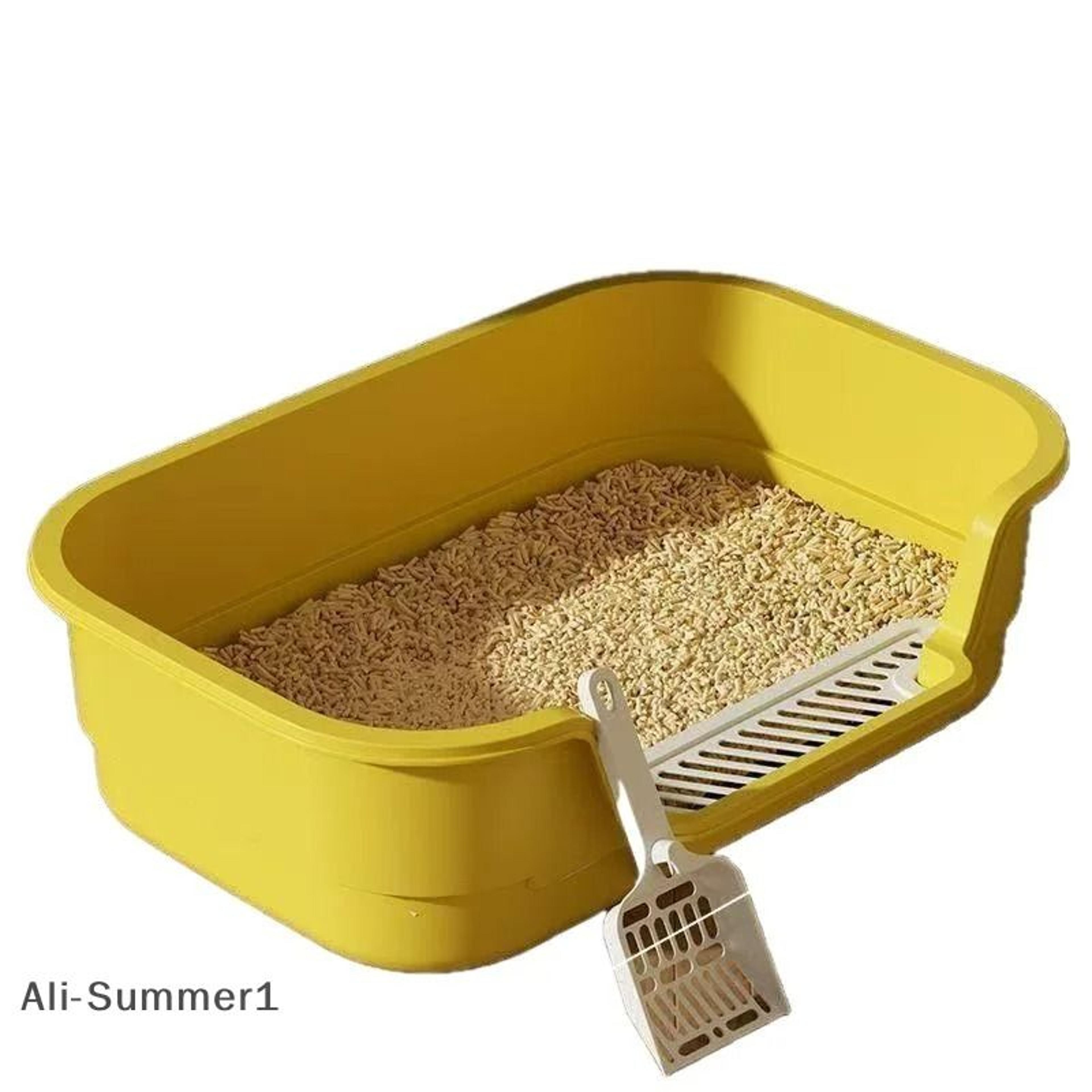 Large Semi Enclosed Cat Litter Box Odor Resistant Ventilated Cat Toilet For Indoor Cats 10