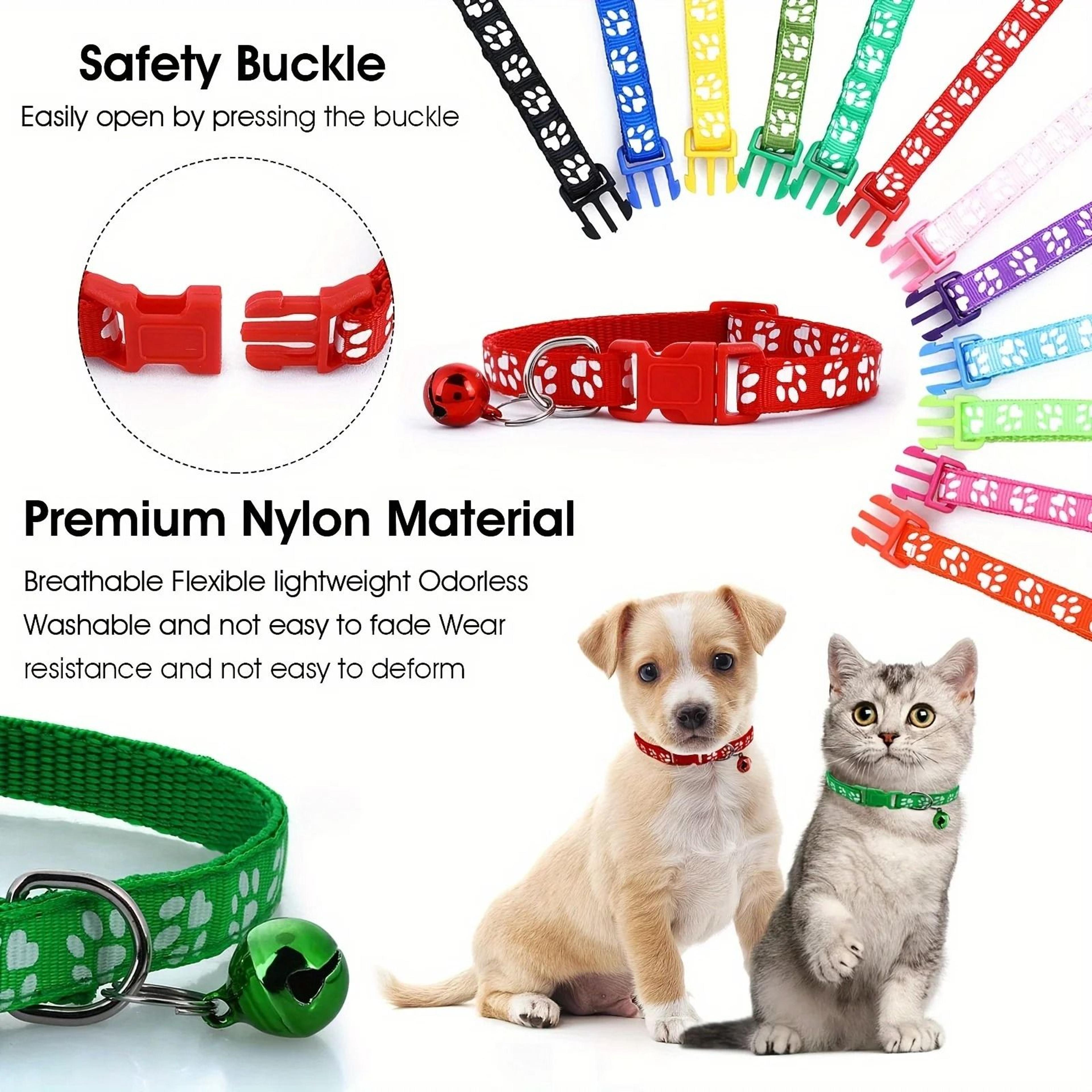 Adjustable Soft Puppy Whelping Collar Set With Bells And ID Tags 3