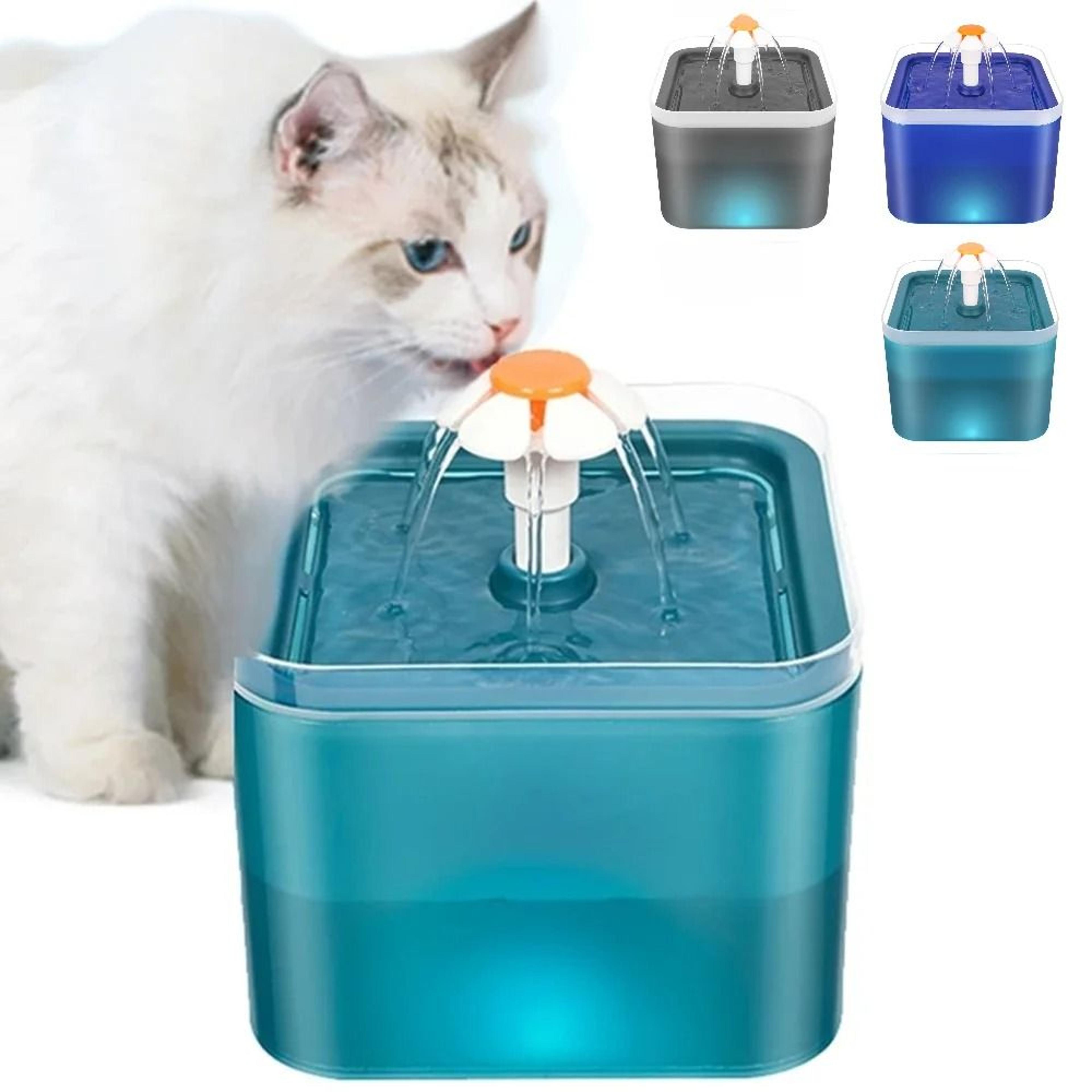 LED Automatic Cat Water Fountain With USB Filter System 10