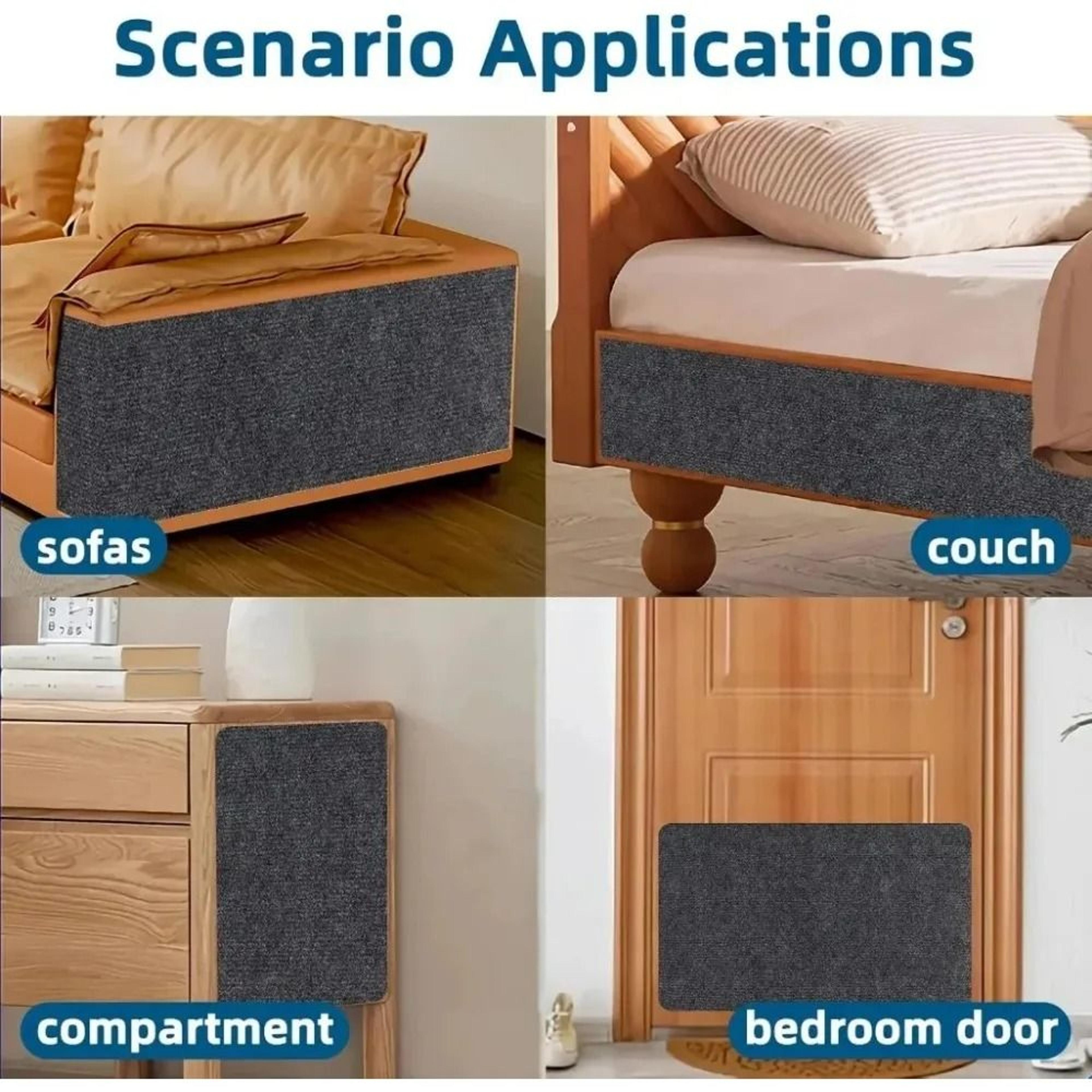 Self Adhesive Cat Scratcher Sofa Protector Trim To Fit Scratch Mat For Furniture Protection 13