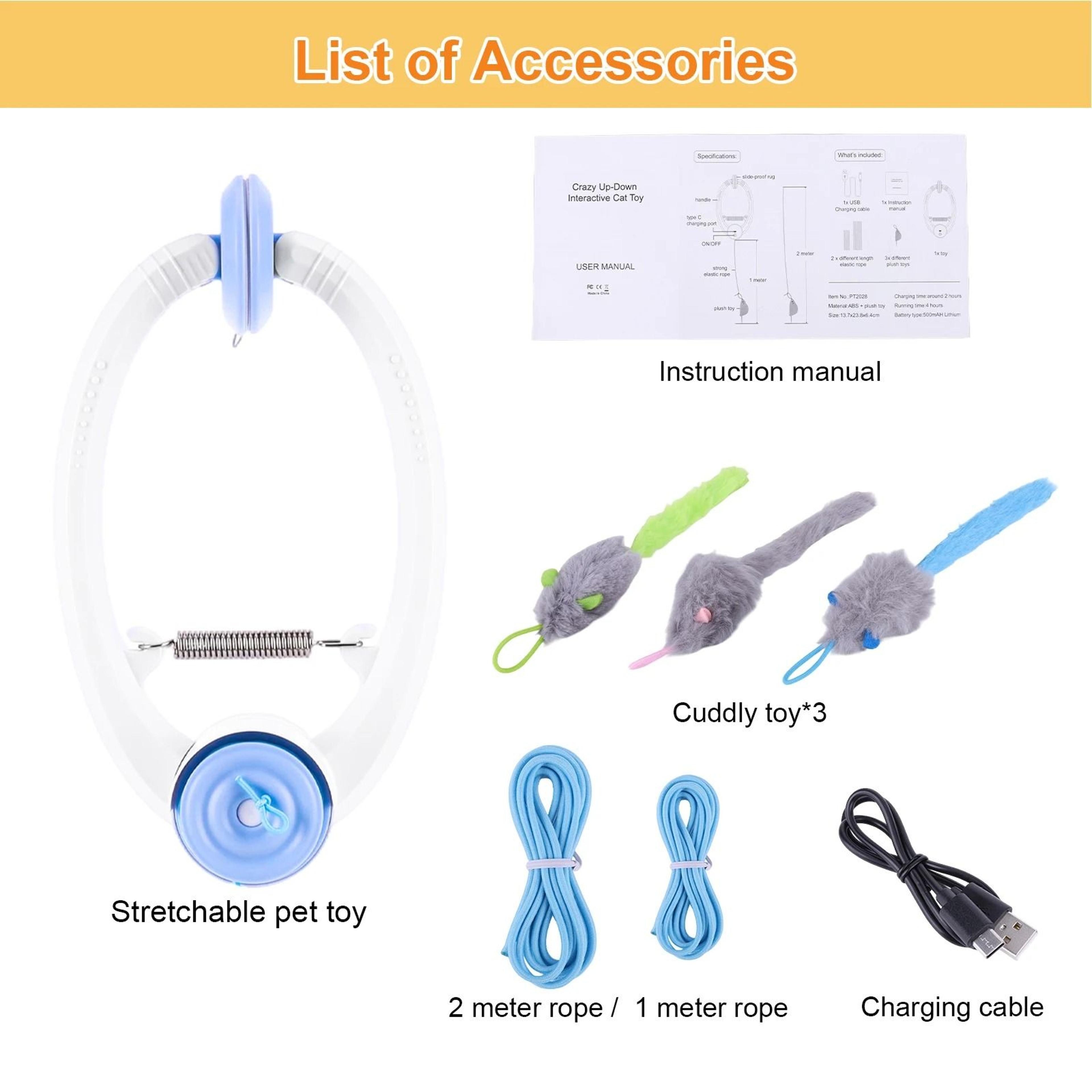 Retractable Hanging Door Cat Toy Automatic Interactive Kitten Exercise Toy For Independent Play 1