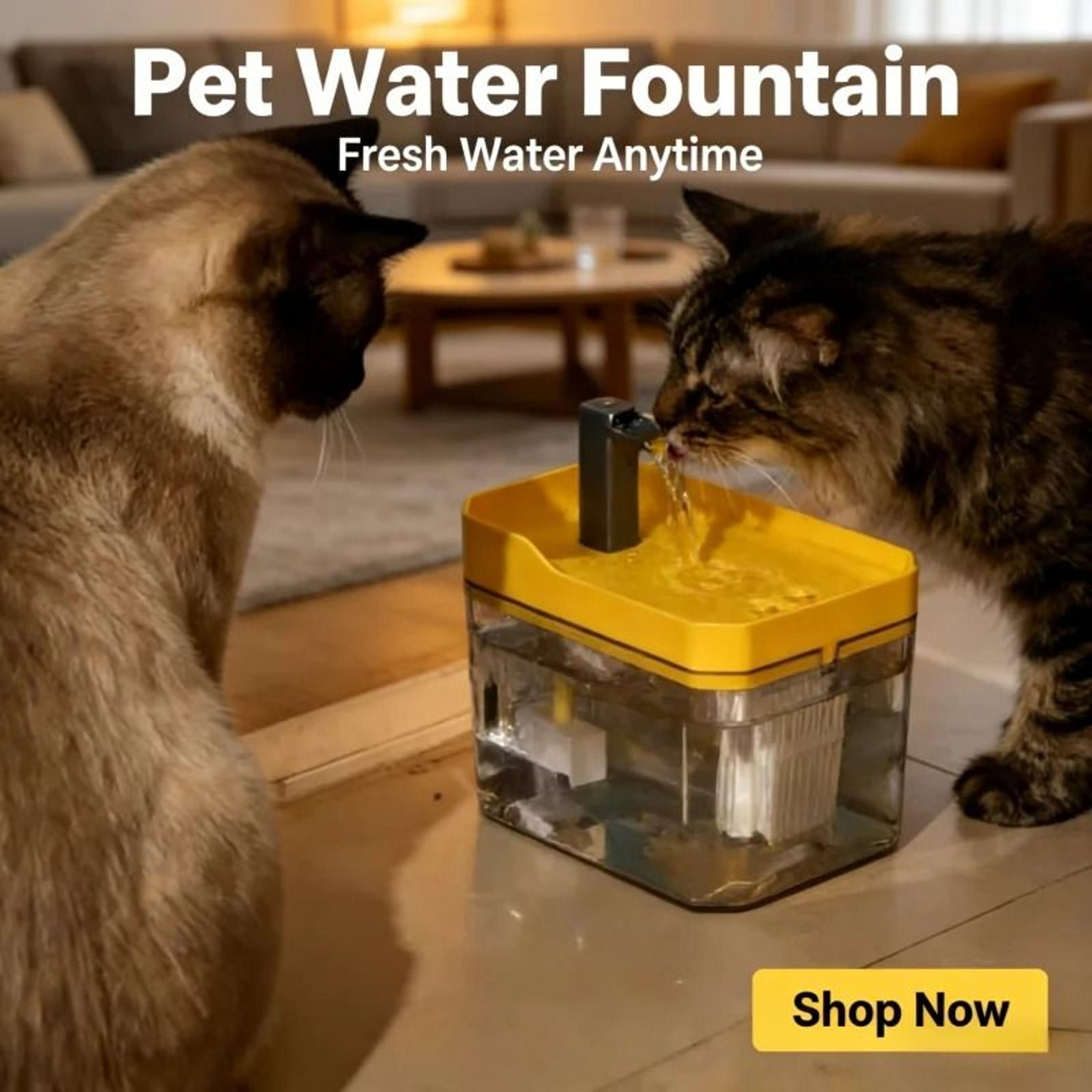 1.5l automatic cat water fountain usb pet water dispenser with circulating filter system
