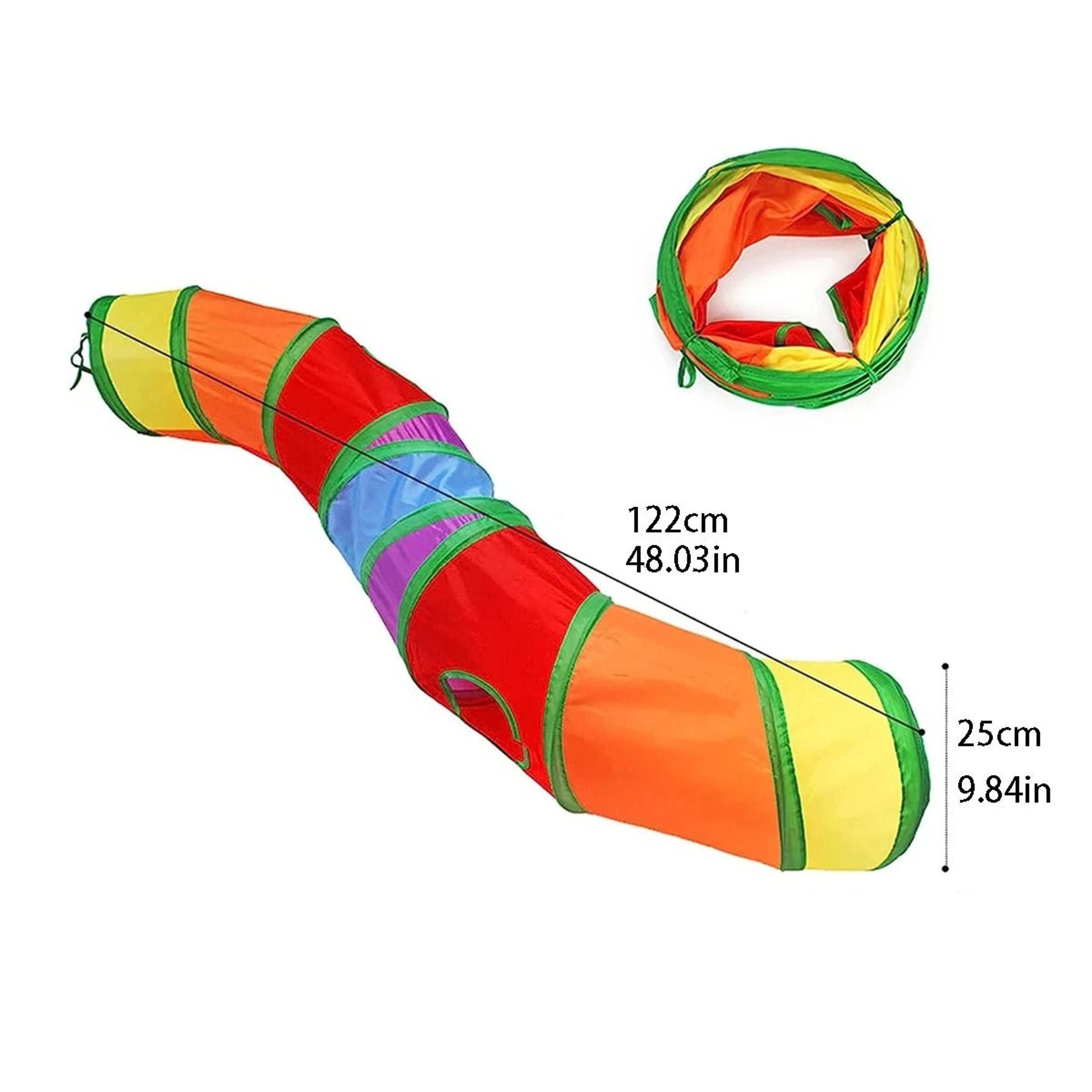 Foldable Crinkle Cat Play Tunnel Wear Resistant Pet Activity Tube For Cats Rabbits And Guinea Pigs 1