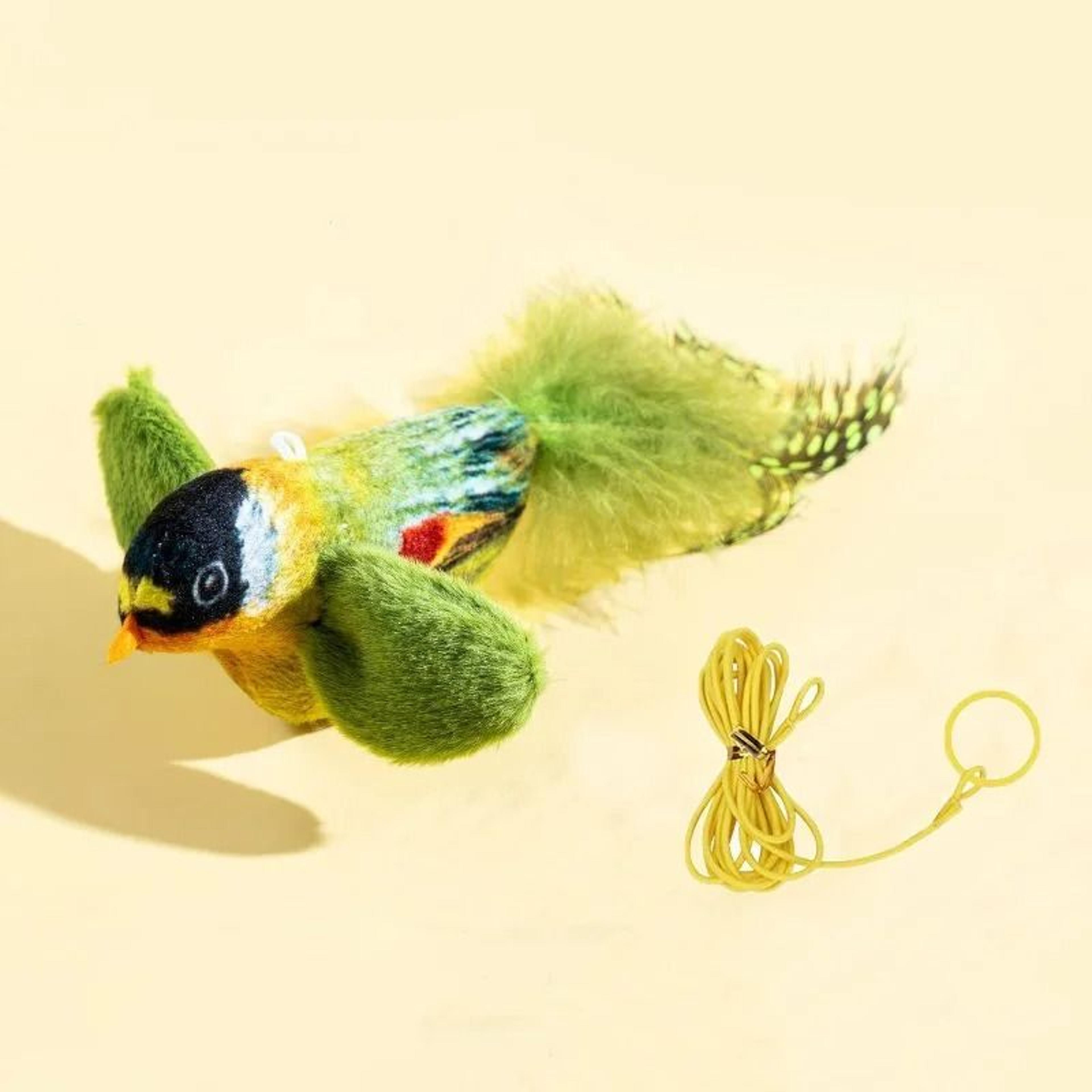 Interactive Bird Cat Teaser Toy With Catnip And Hanging Feather For Kittens 1