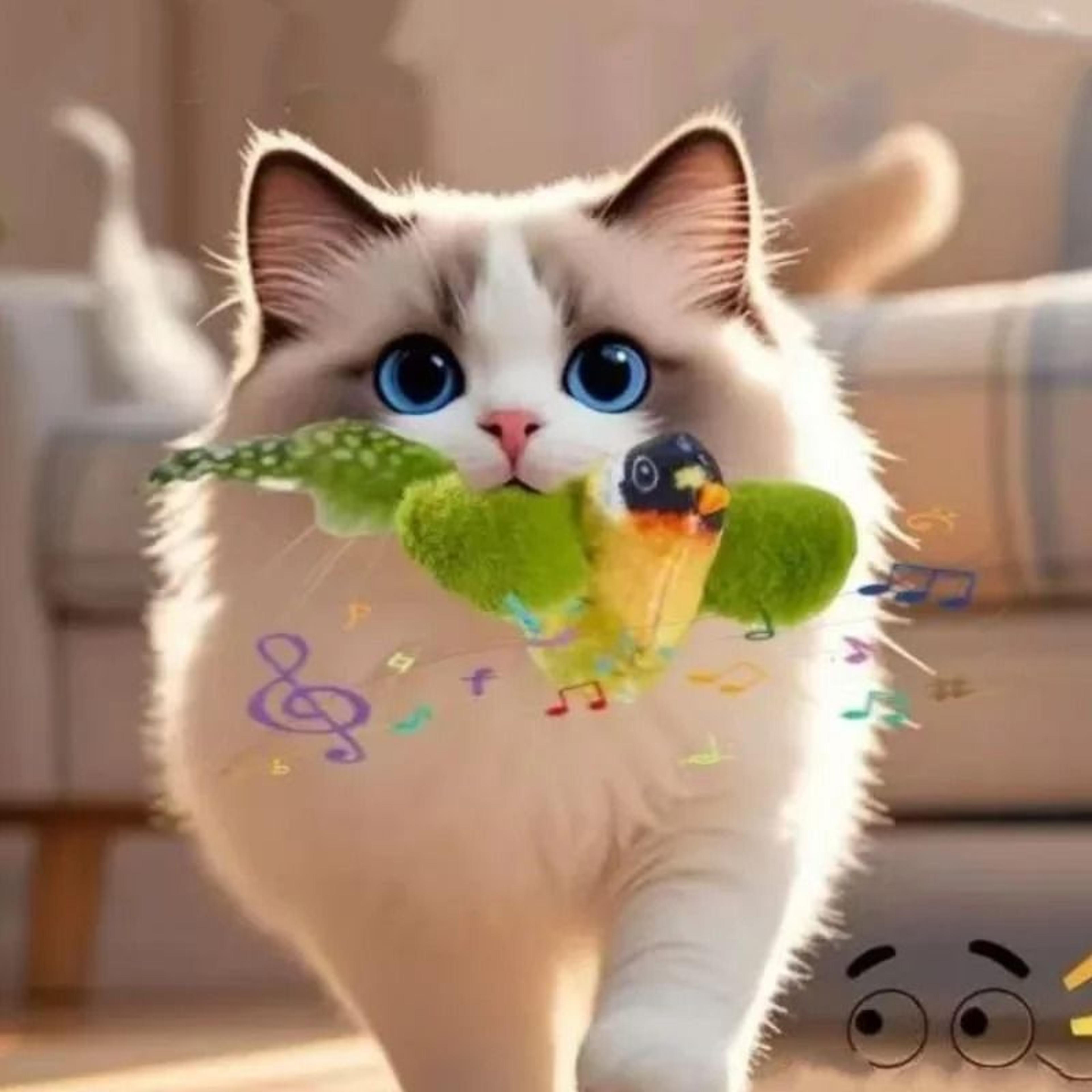 Interactive Bird Cat Teaser Toy With Catnip And Hanging Feather For Kittens 6