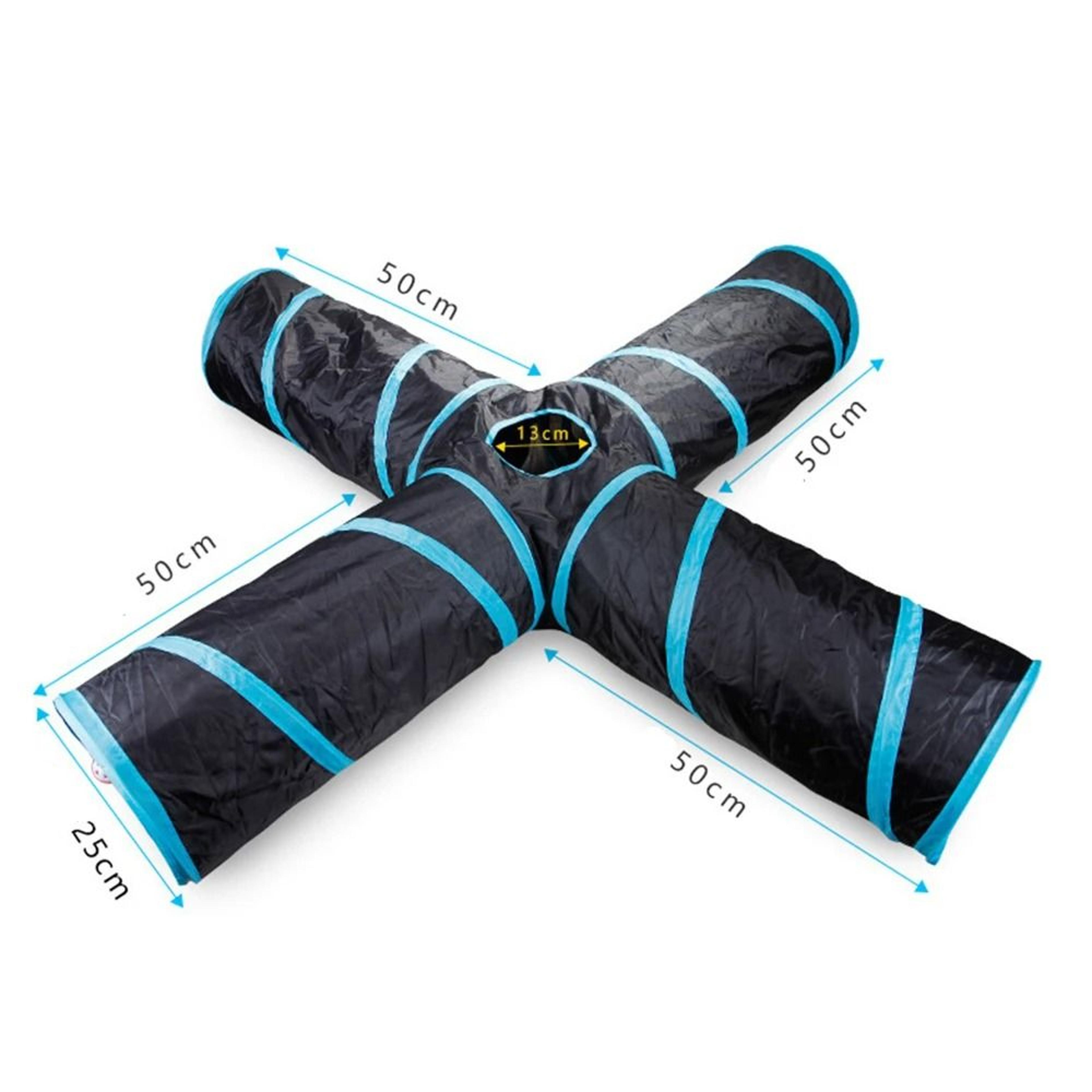 Foldable Interactive Cat Tunnel Toy With Multiple Holes For Kittens And Rabbits 18