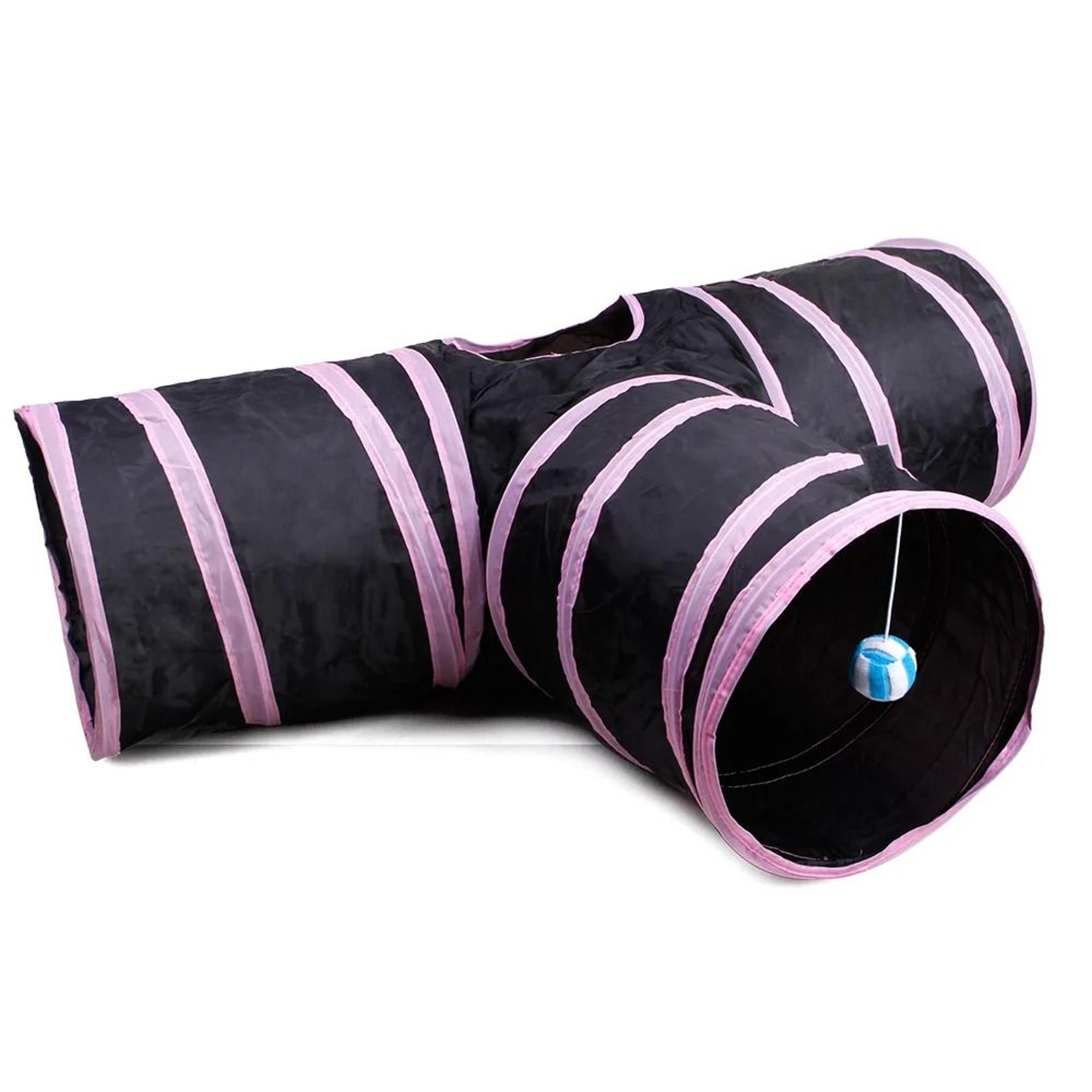Foldable Interactive Cat Tunnel Toy With Multiple Holes For Kittens And Rabbits 9