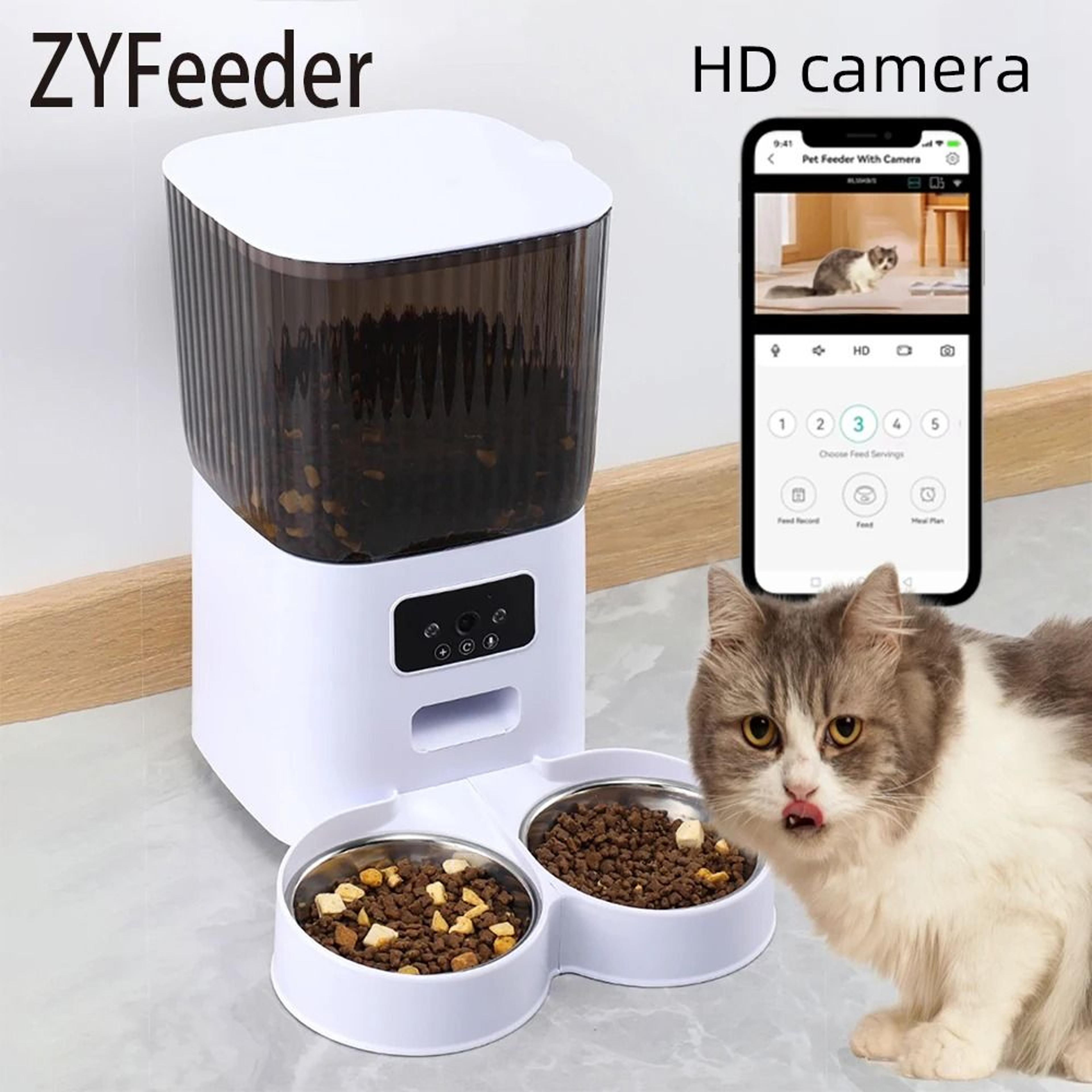 Smart Automatic Pet Feeder With Camera WiFi Food Dispenser For Cats And Dogs 0