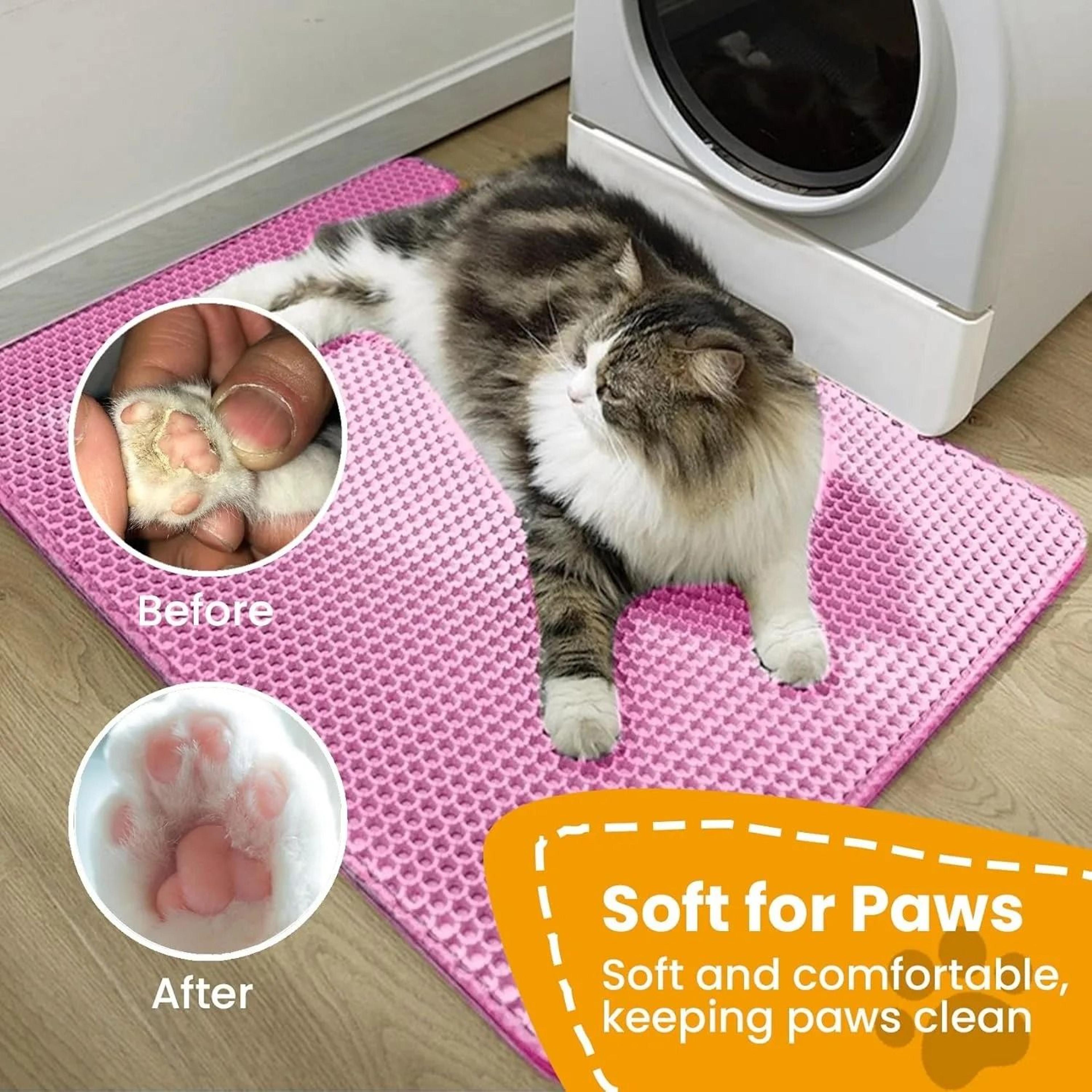 Waterproof Double Layer Cat Litter Mat For Litter Trapping And Floor Protection 3