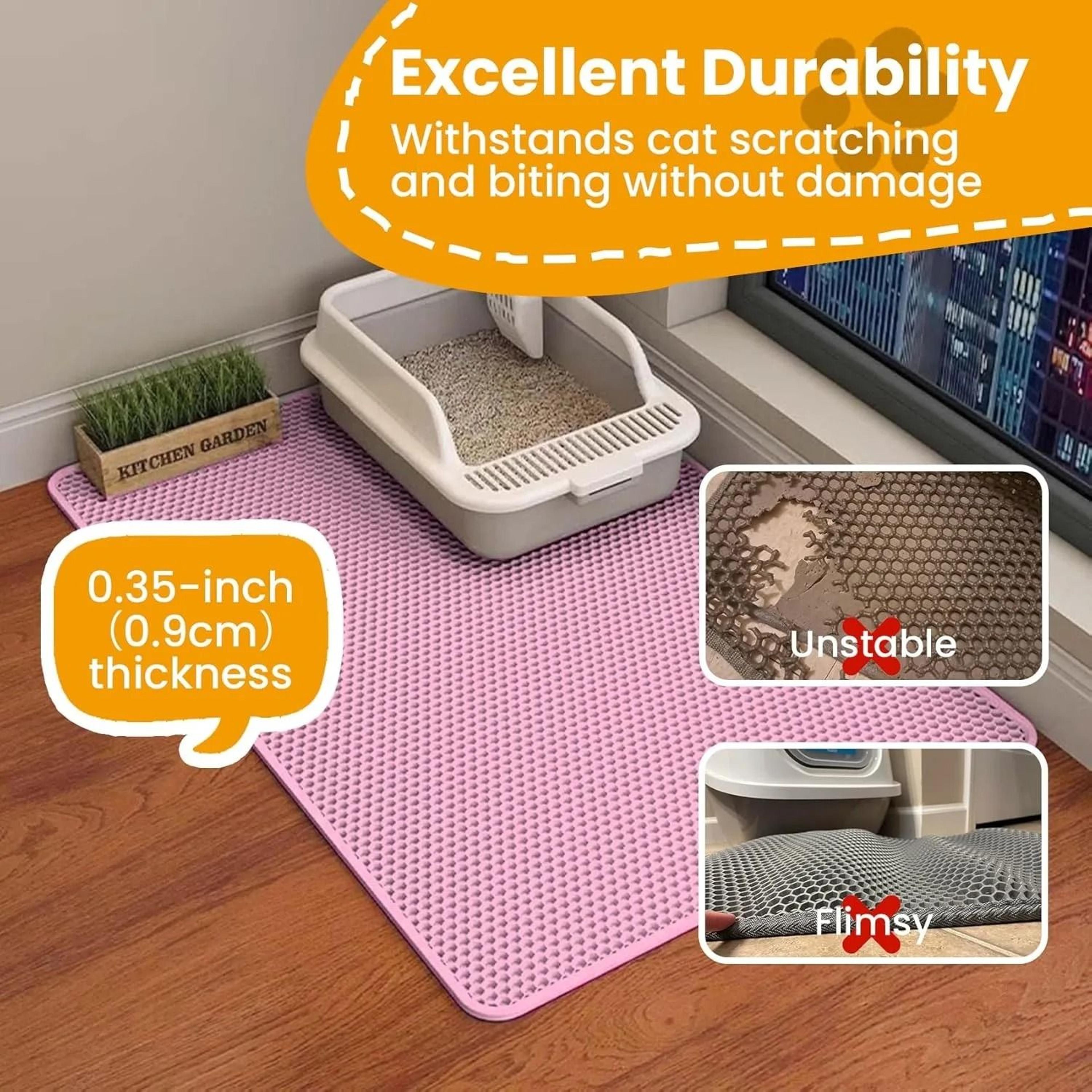 Waterproof Double Layer Cat Litter Mat For Litter Trapping And Floor Protection 4