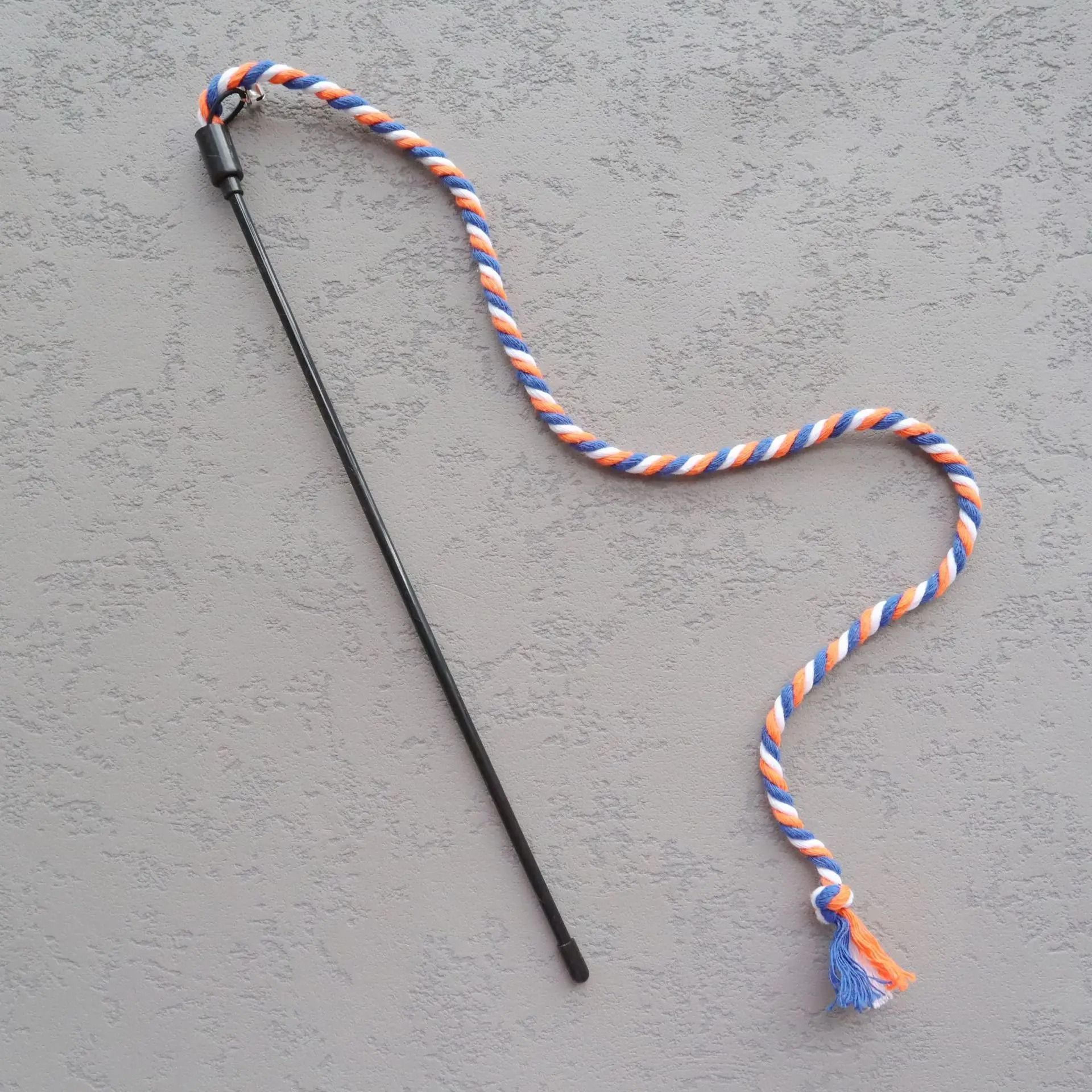 3PCS Interactive Cat Wand Toy Set With Cotton Rope Teaser Sticks For Kittens And Cats 3
