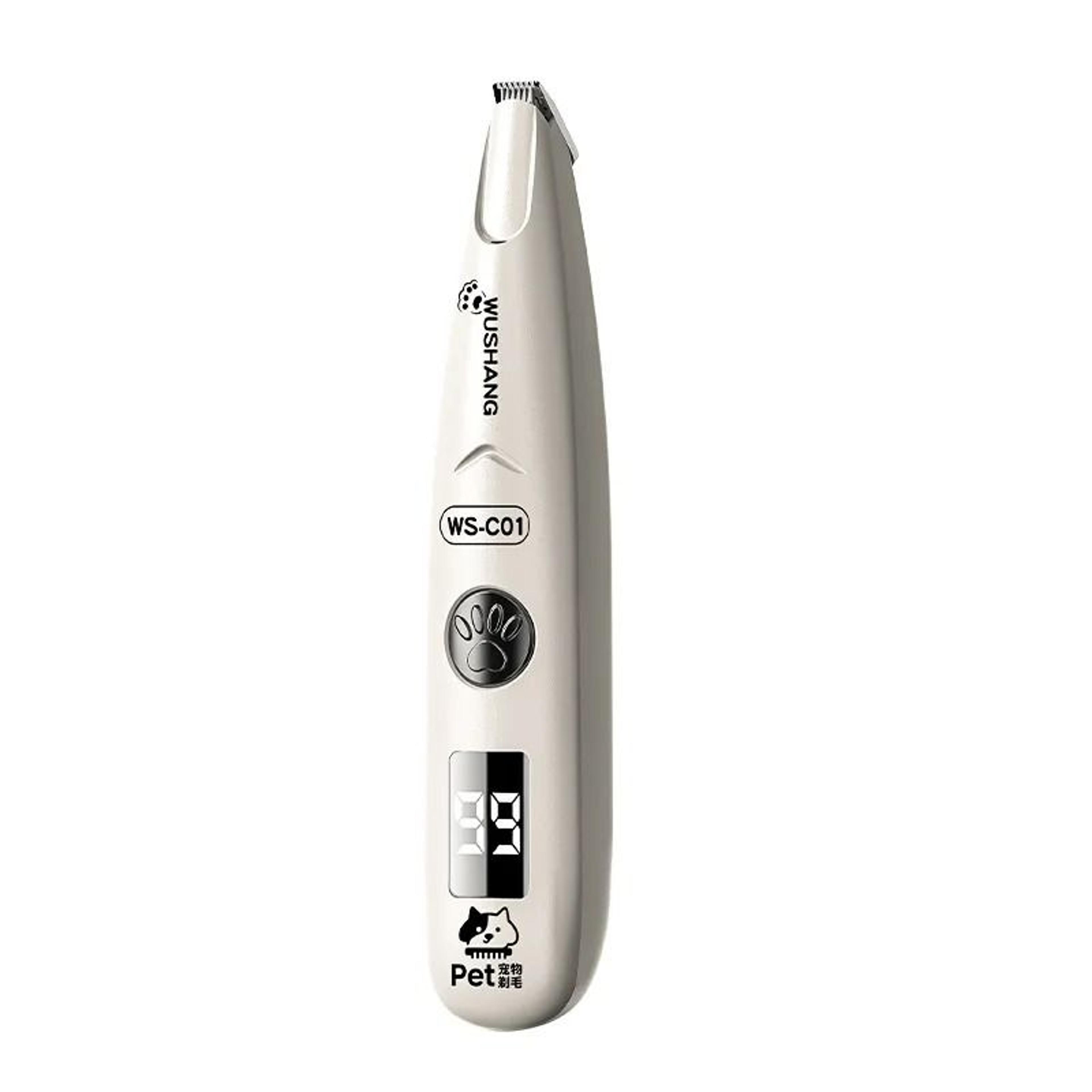 electric pet grooming trimmer with led light waterproof low noise paw hair shaver for cats and dogs