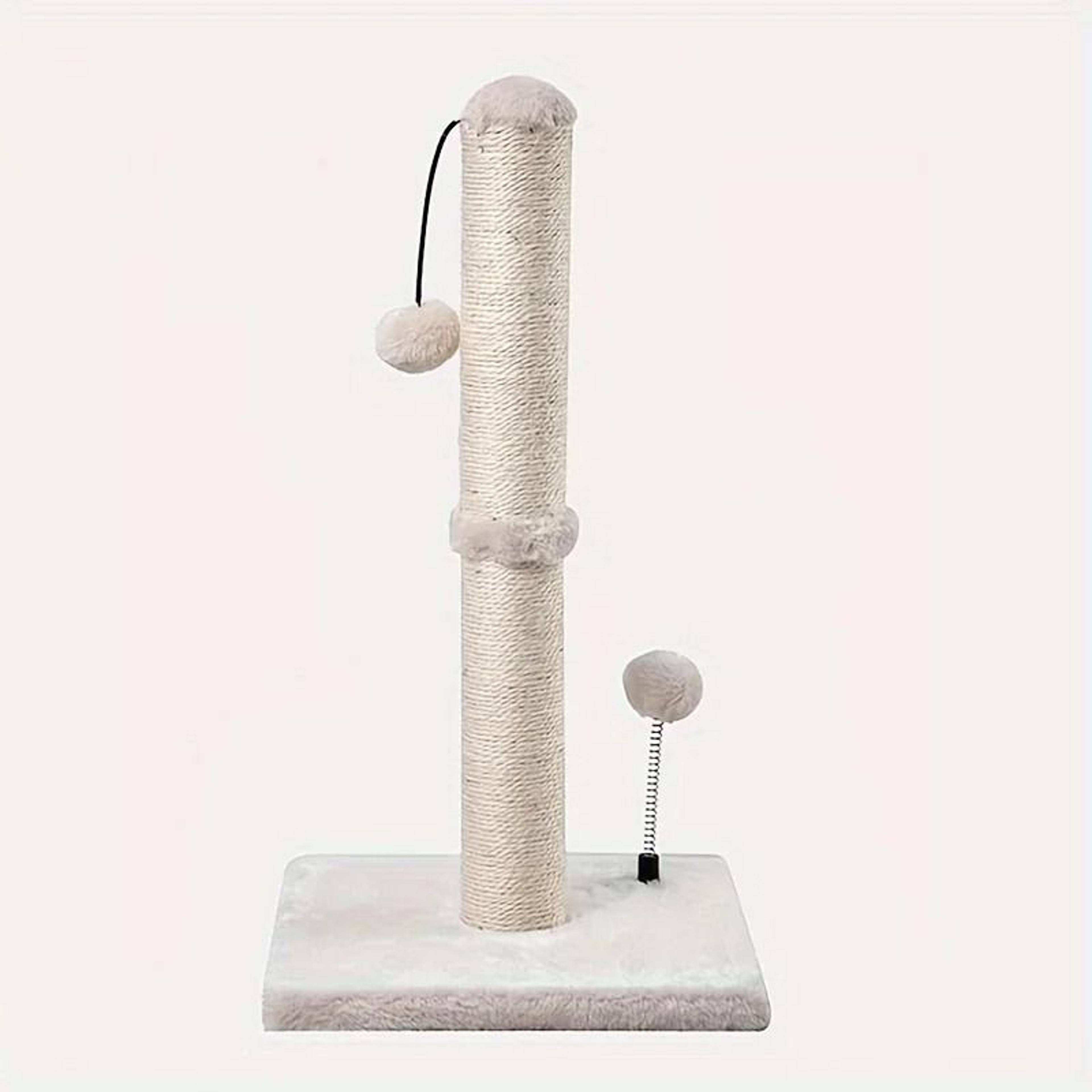 34 Inch Premium Sisal Cat Scratching Post With Hanging Ball For Indoor Cats 2