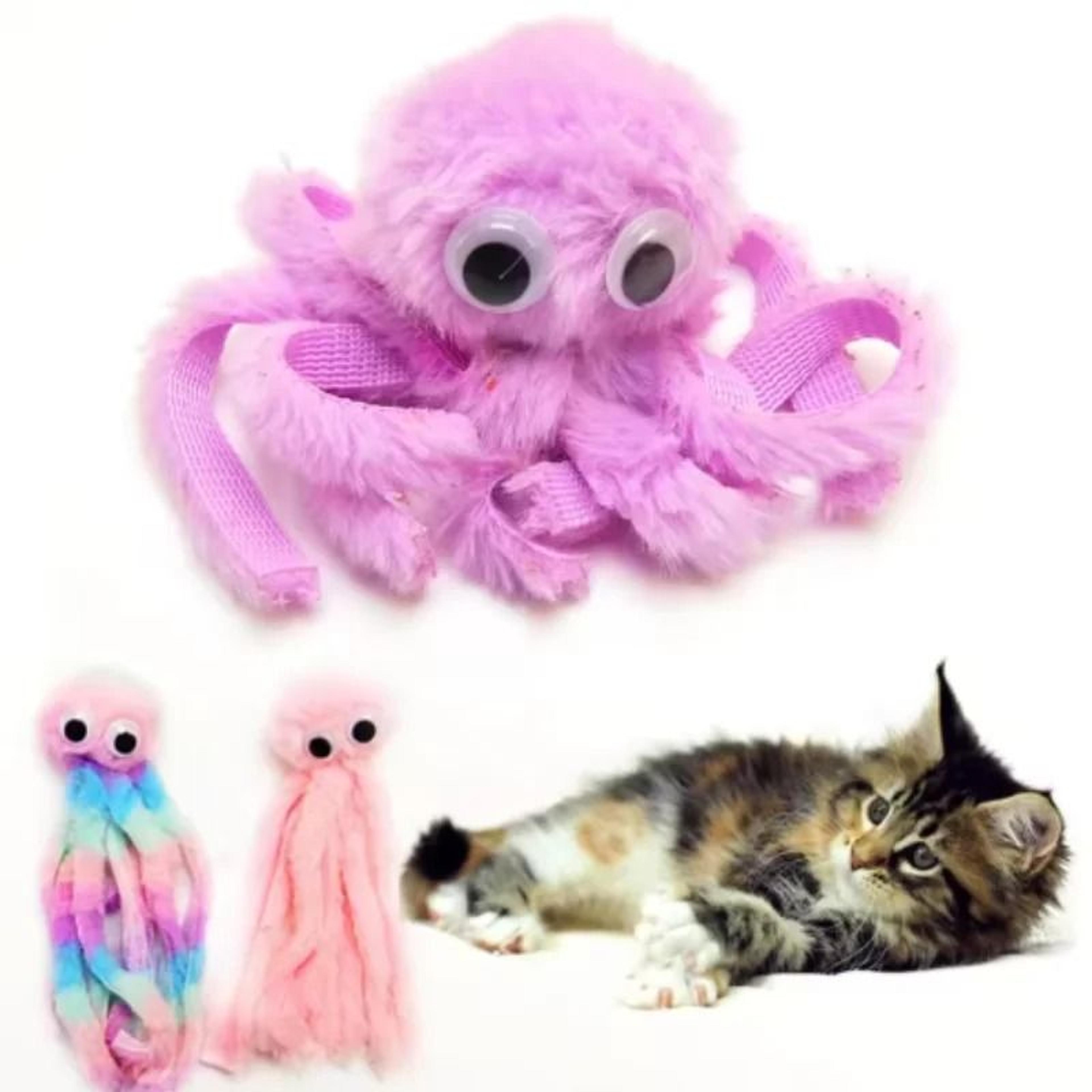 Cute Catnip Cat Toy Plush Octopus Interactive Kitty Chew And Comfort Toy 10
