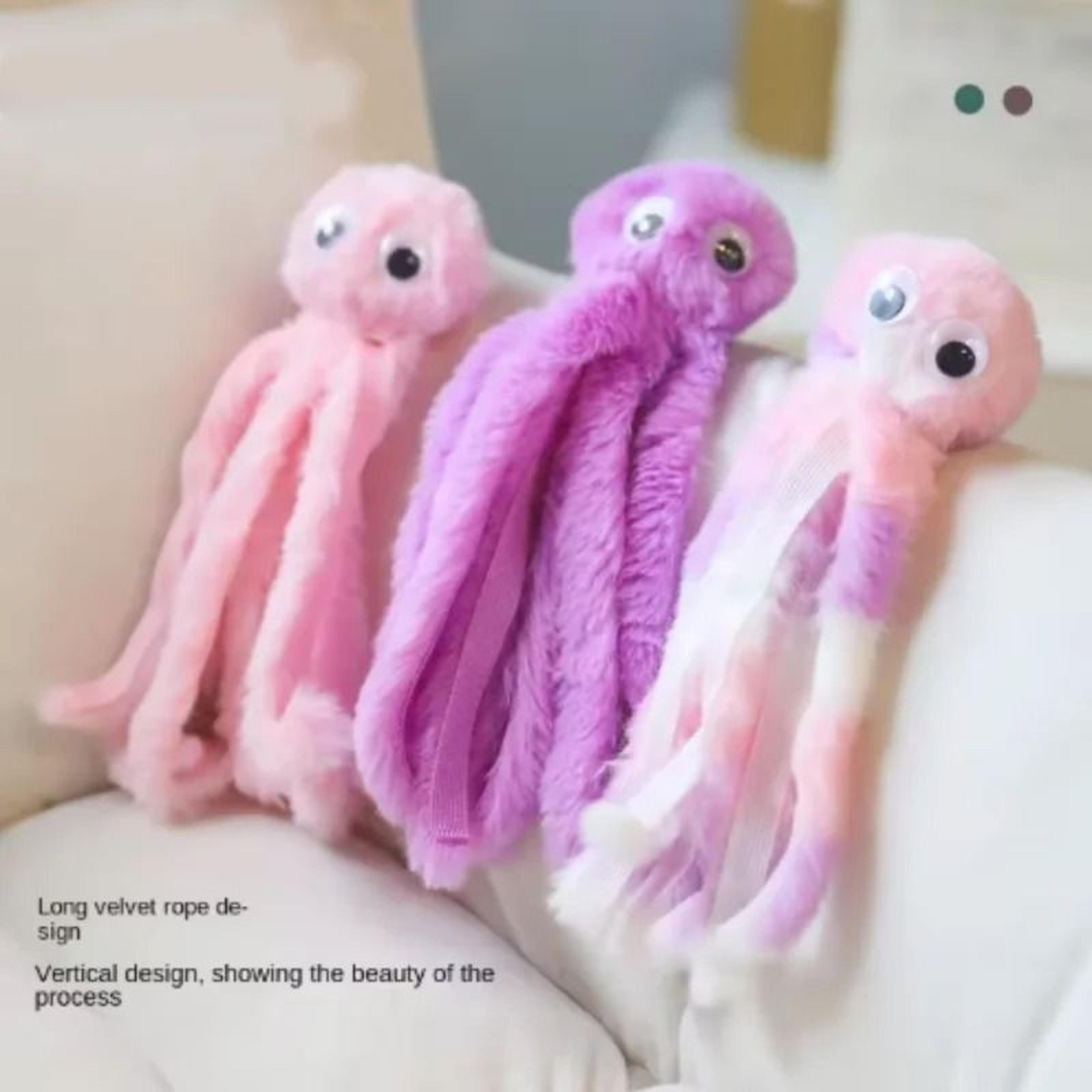 Cute Catnip Cat Toy Plush Octopus Interactive Kitty Chew And Comfort Toy 8