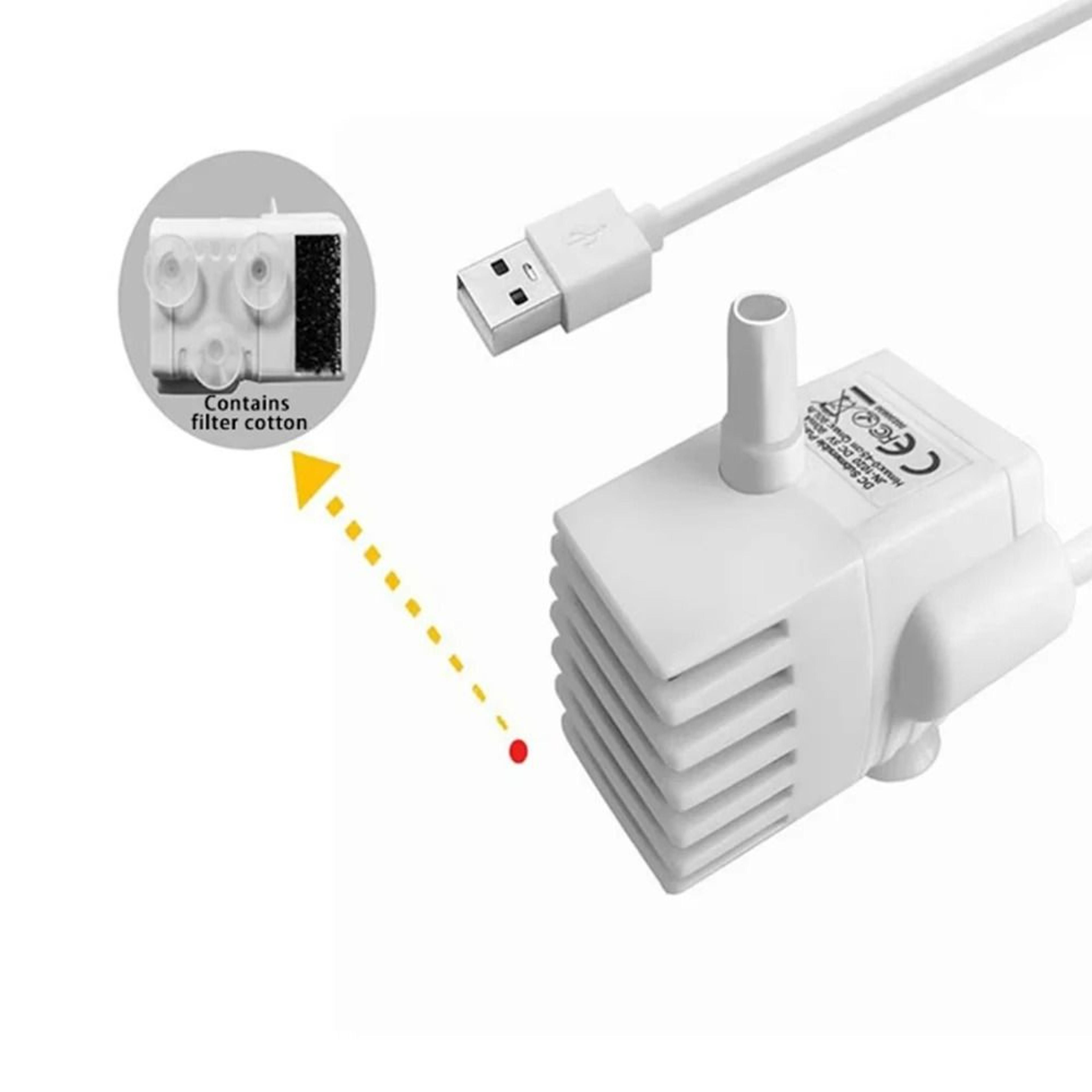 USB Pet Water Fountain Pump Replacement Submersible Pump For Cat And Dog Water Dispensers 3