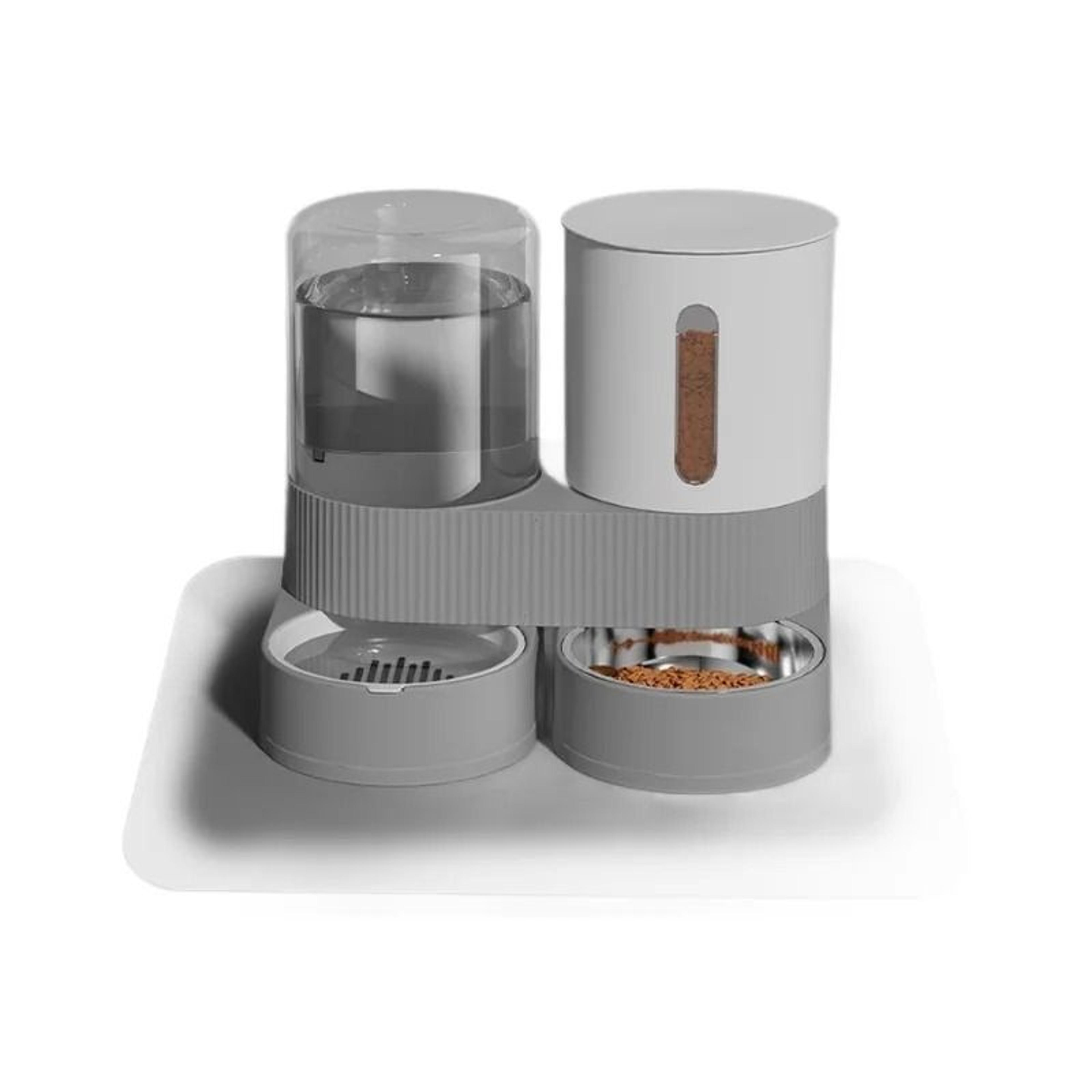 Large Capacity Automatic Pet Feeder And Water Dispenser Gravity Food And Water Bowl Set For Cats An 0