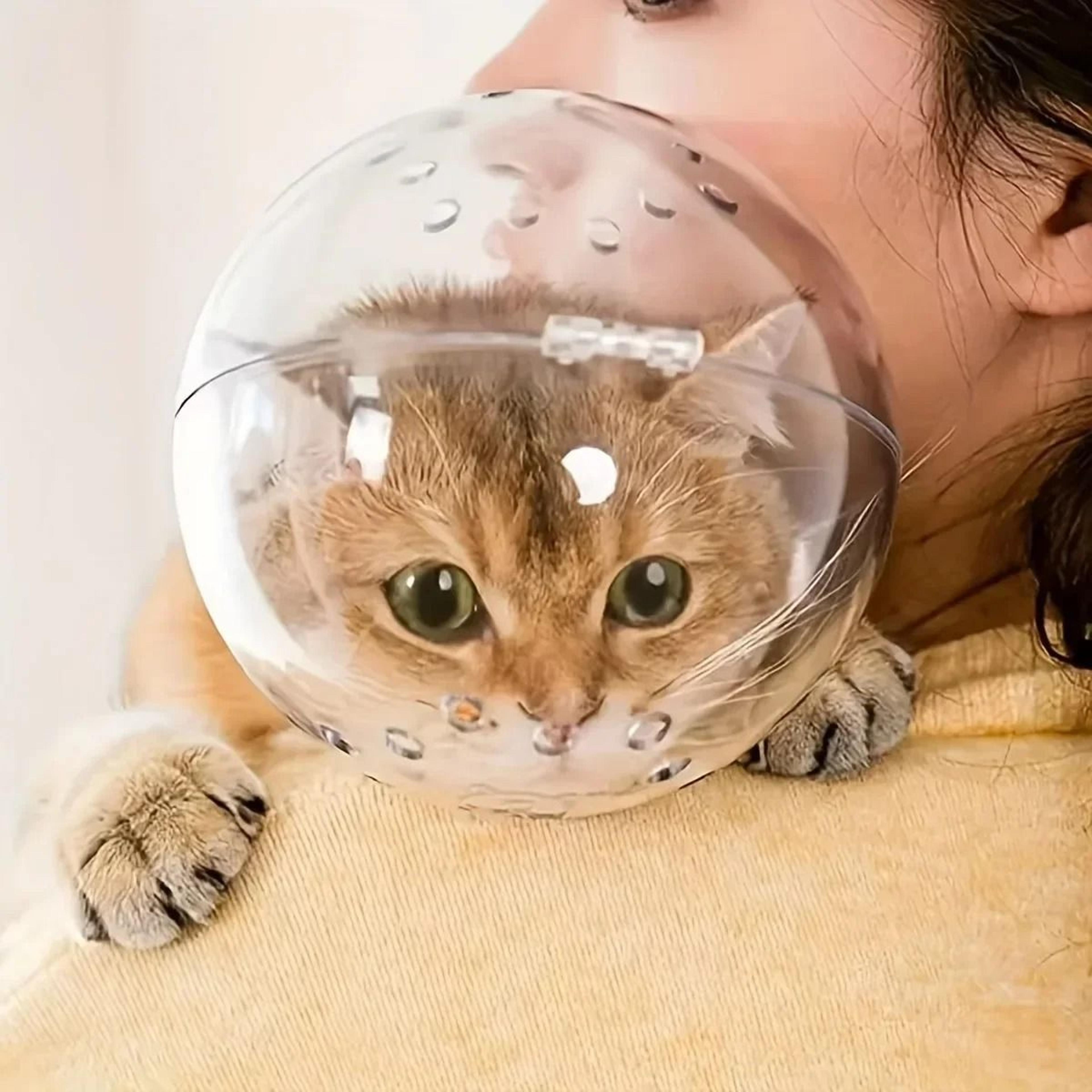 Breathable Cat Grooming Mask Protective Head Cover For Bathing And Grooming 4
