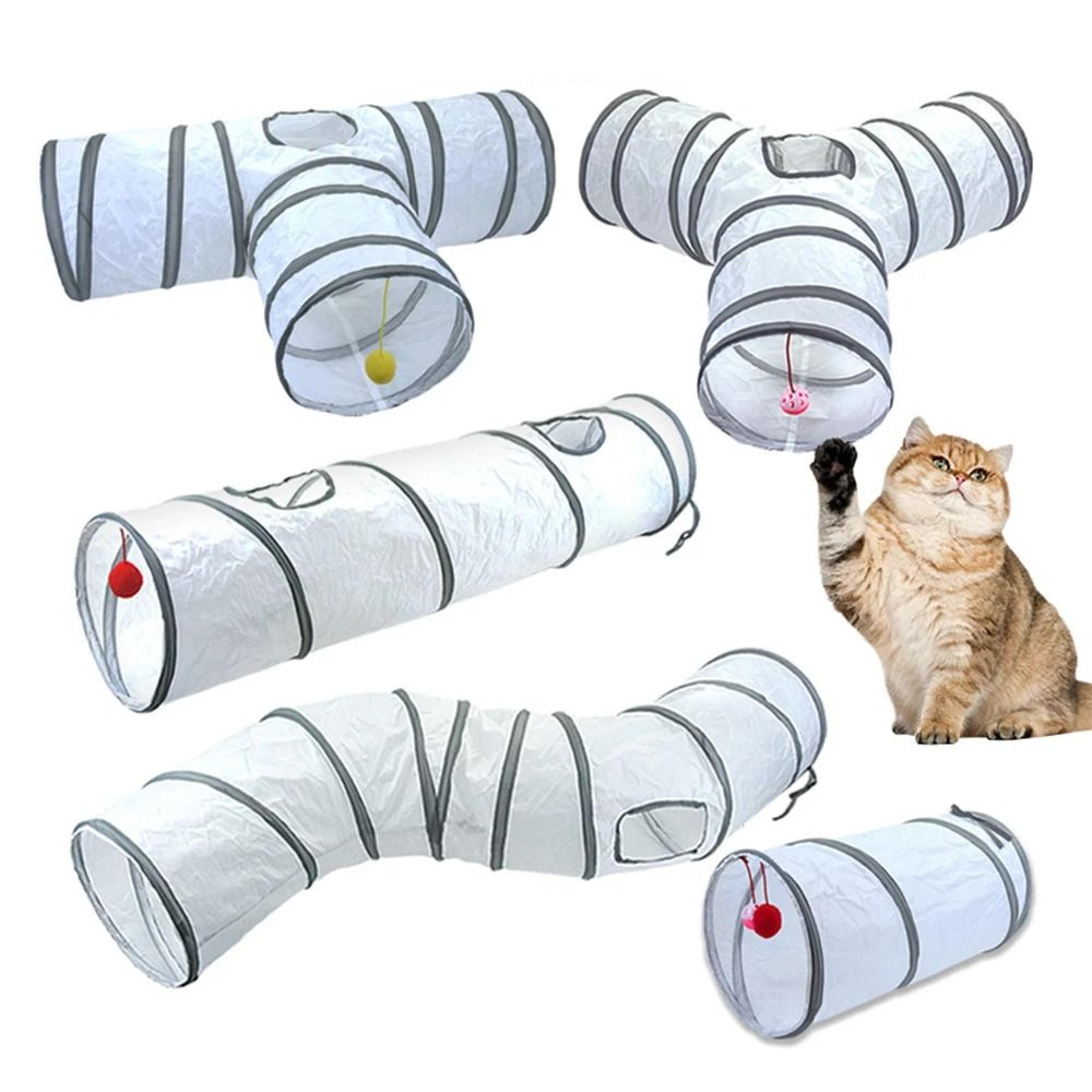 foldable cat tunnel toy interactive play tunnel tube for indoor cats and kittens