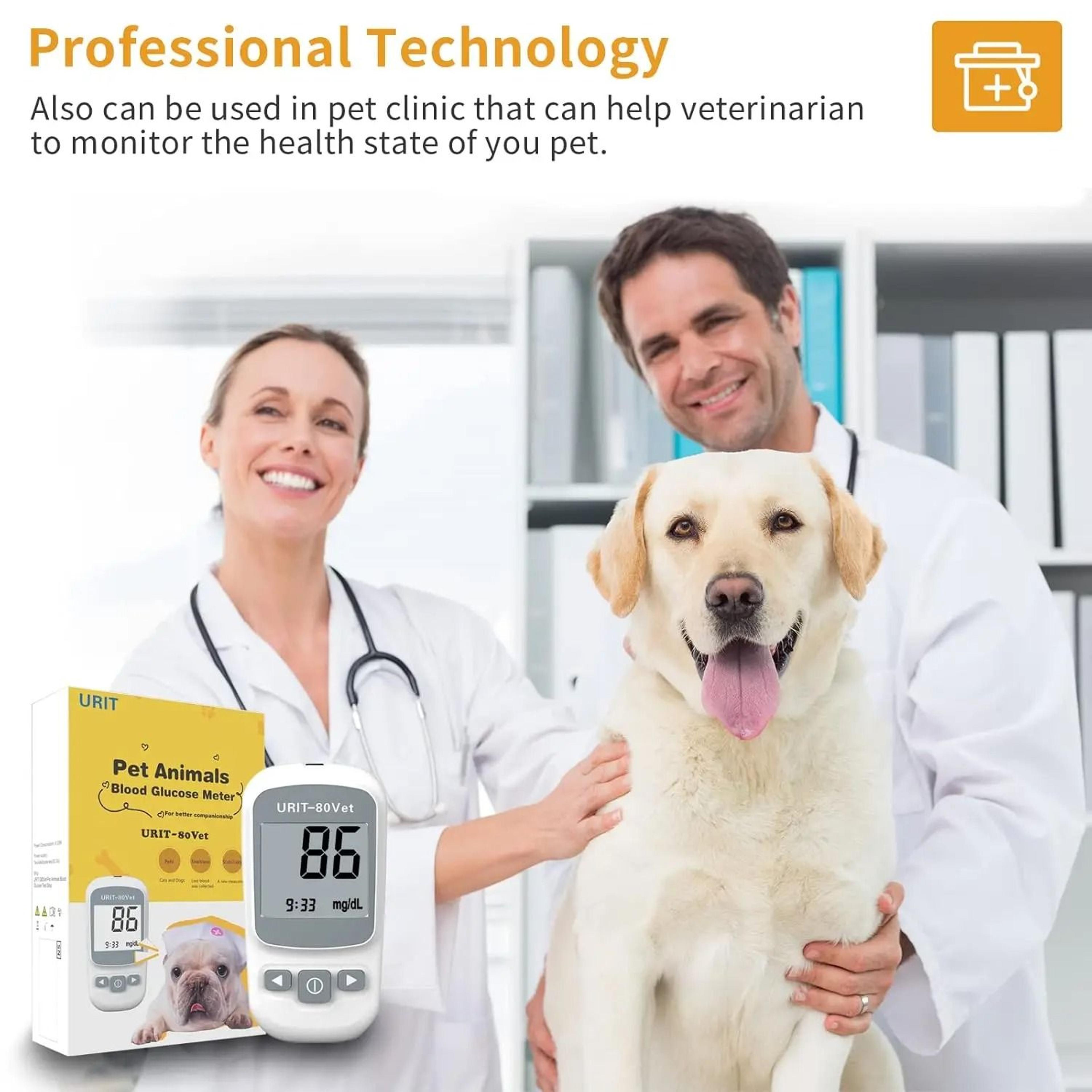 pet glucose monitoring kit blood sugar monitor for dogs and cats with pain free testing