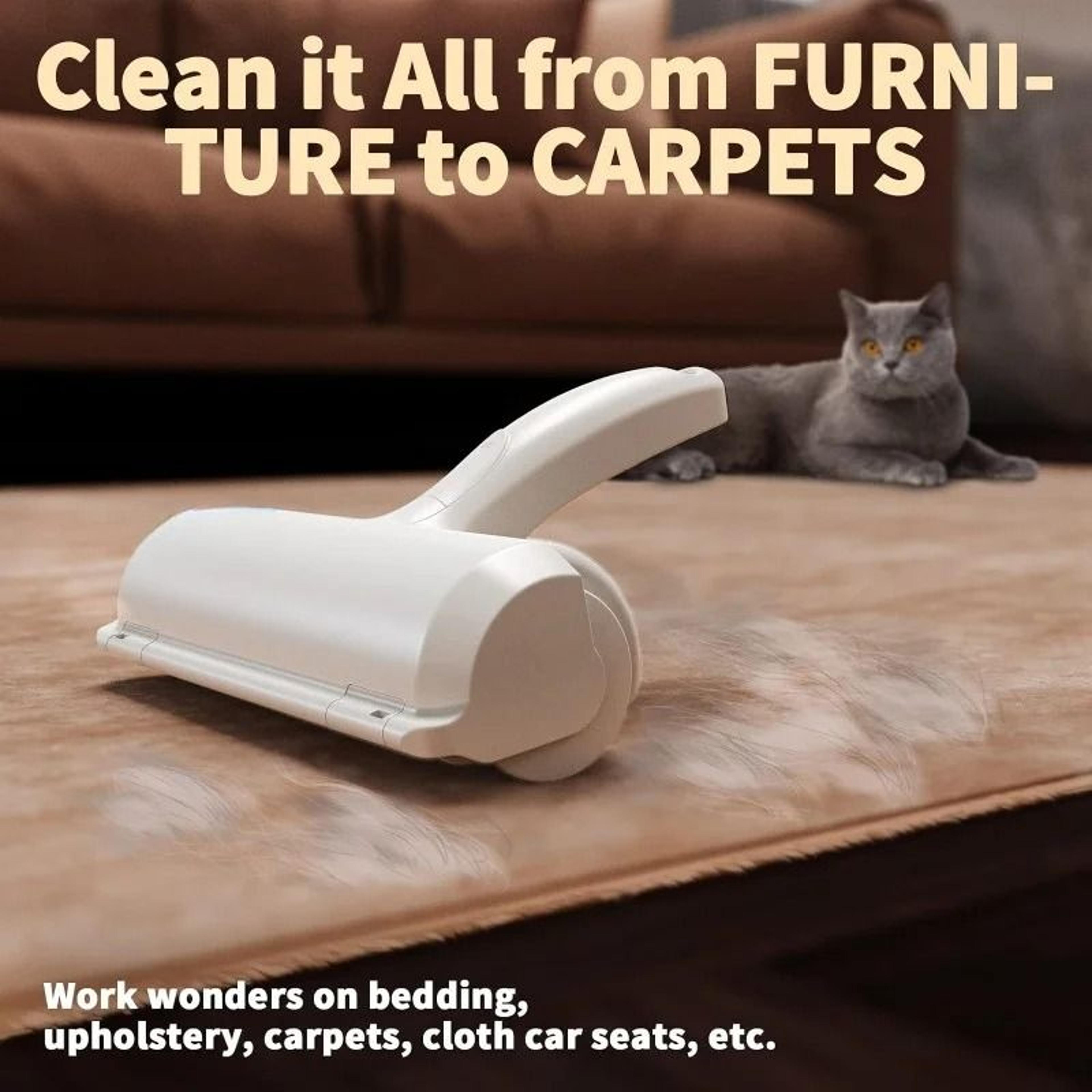 Reusable Pet Hair Remover Roller For Furniture Clothing And Carpets 4