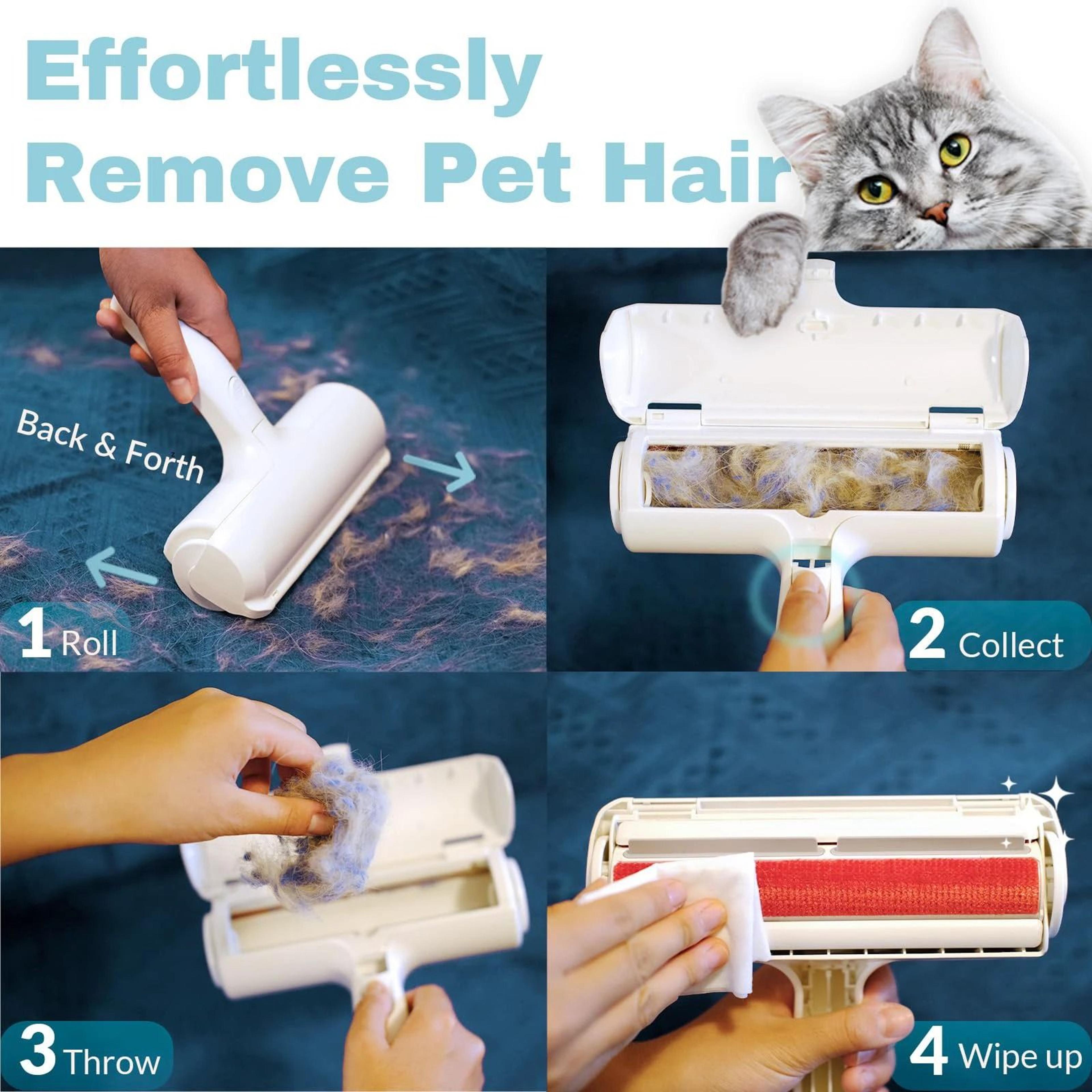 Reusable Pet Hair Remover Roller For Furniture Clothing And Carpets 5