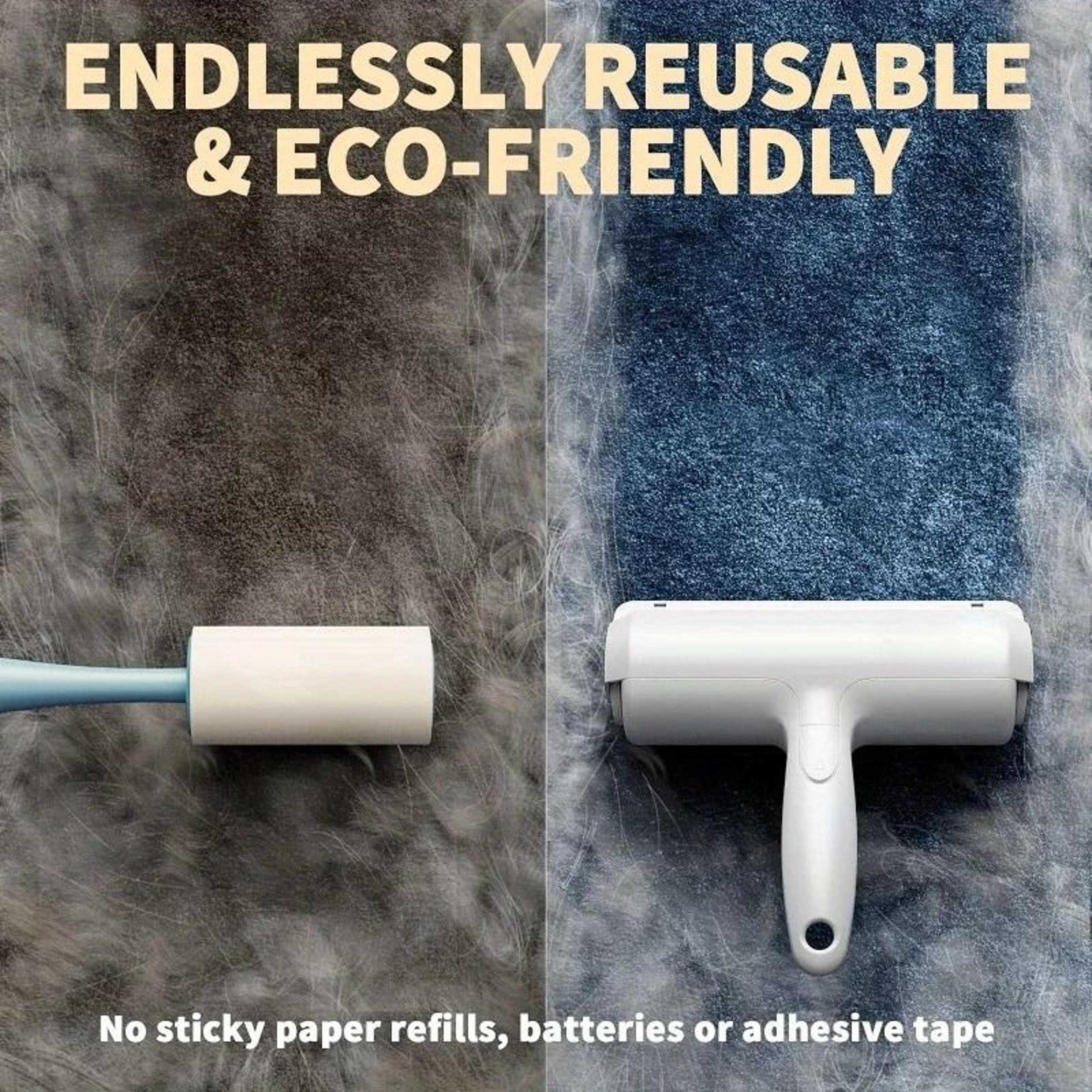 Reusable Pet Hair Remover Roller For Furniture Clothing And Carpets 7