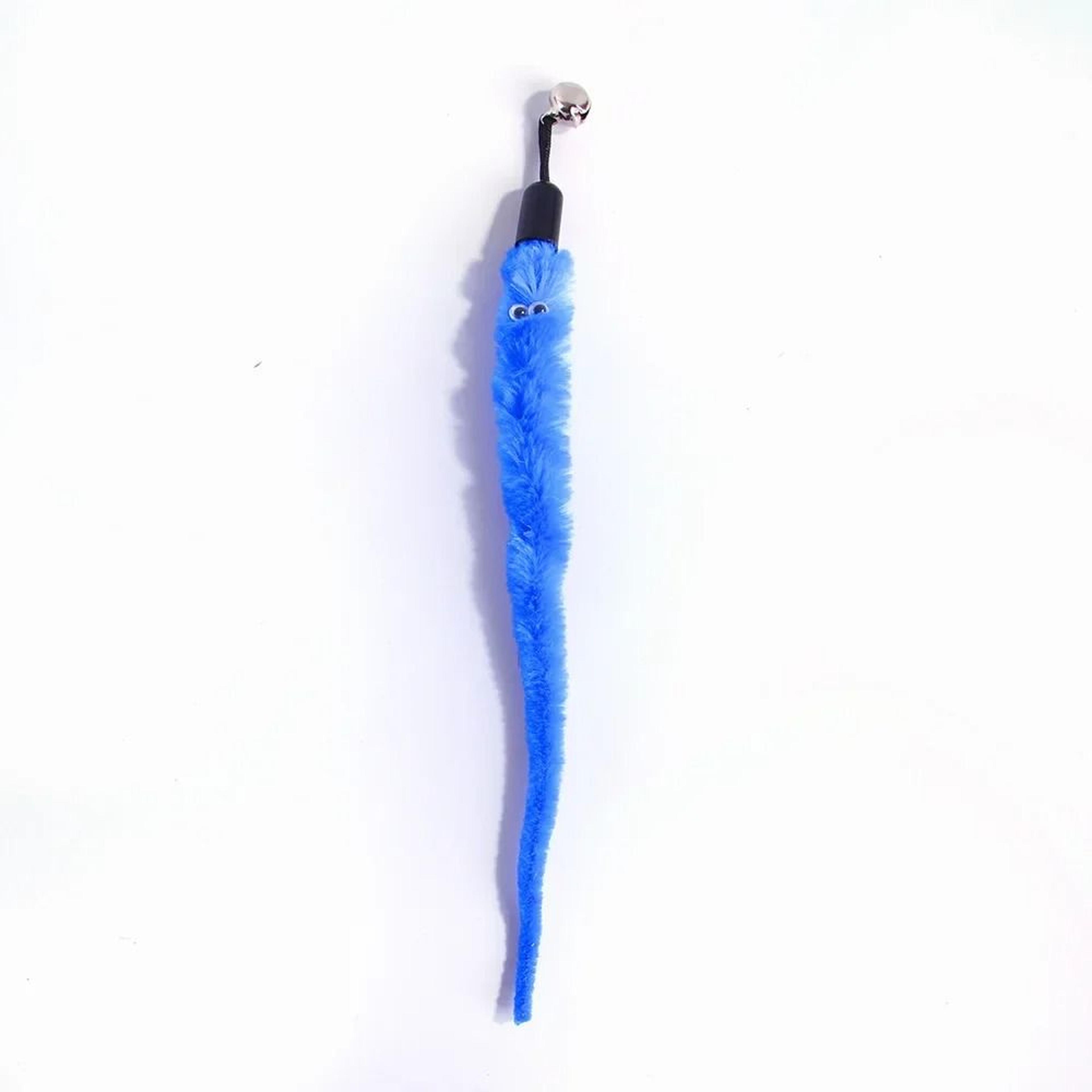 Retractable Cat Wand Toy Set With Feather Caterpillar Replacement Teasers 3