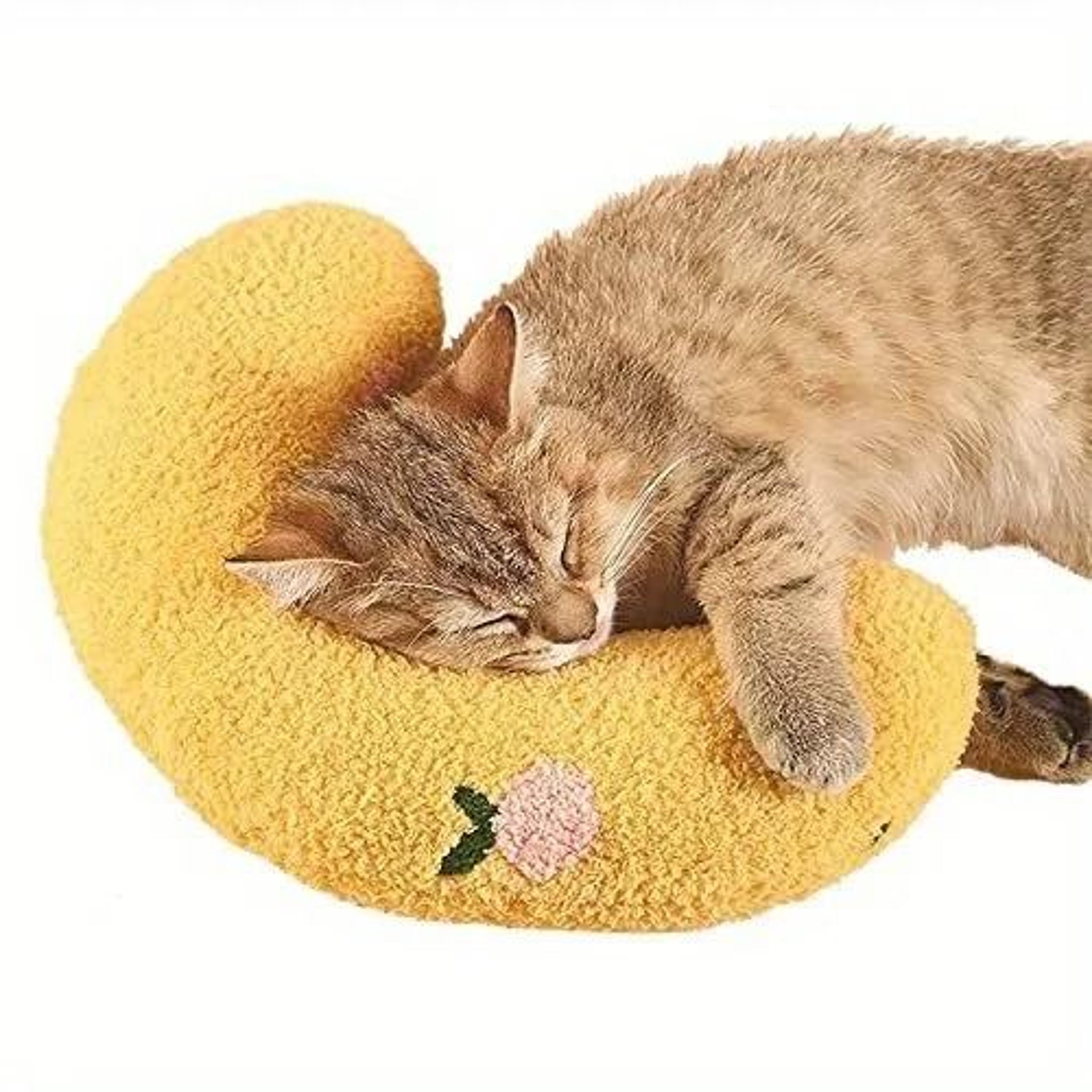 Moon Shaped Plush Pet Pillow Bed For Cats And Dogs 8