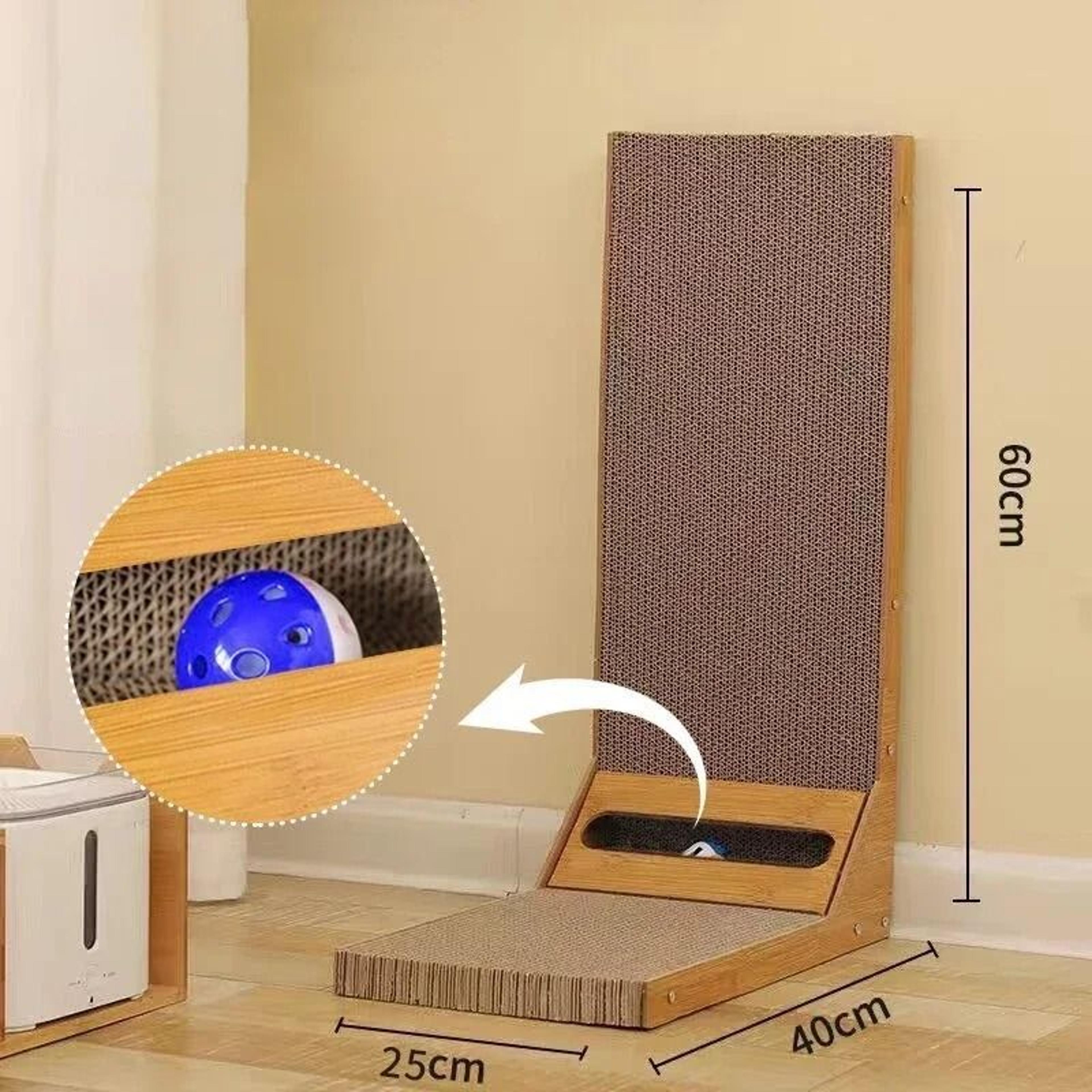 Detachable Wooden Cat Scratching Post Furniture Protector 4