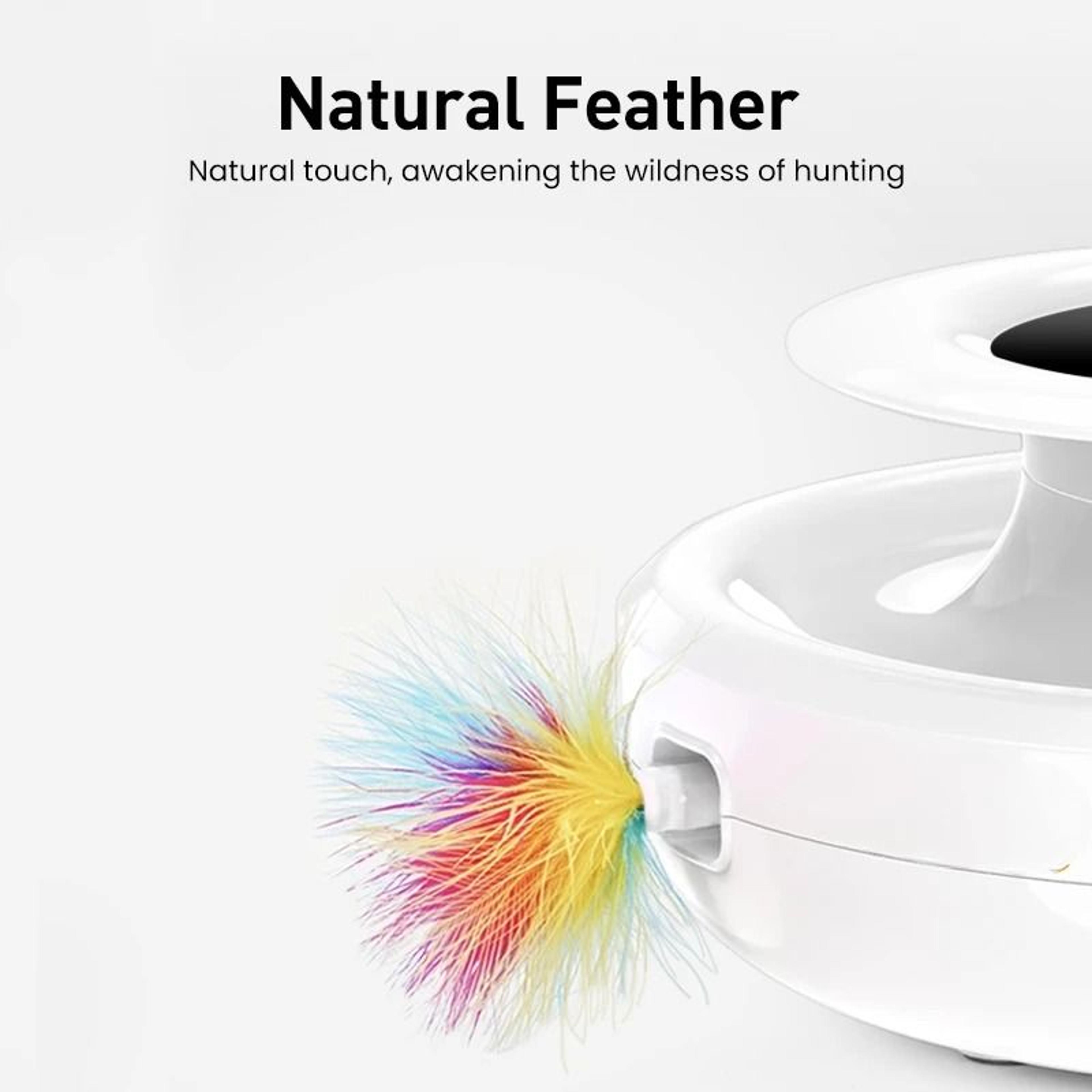 2 In 1 Smart Interactive Cat Toy Ball With Automatic Feather Teaser 3