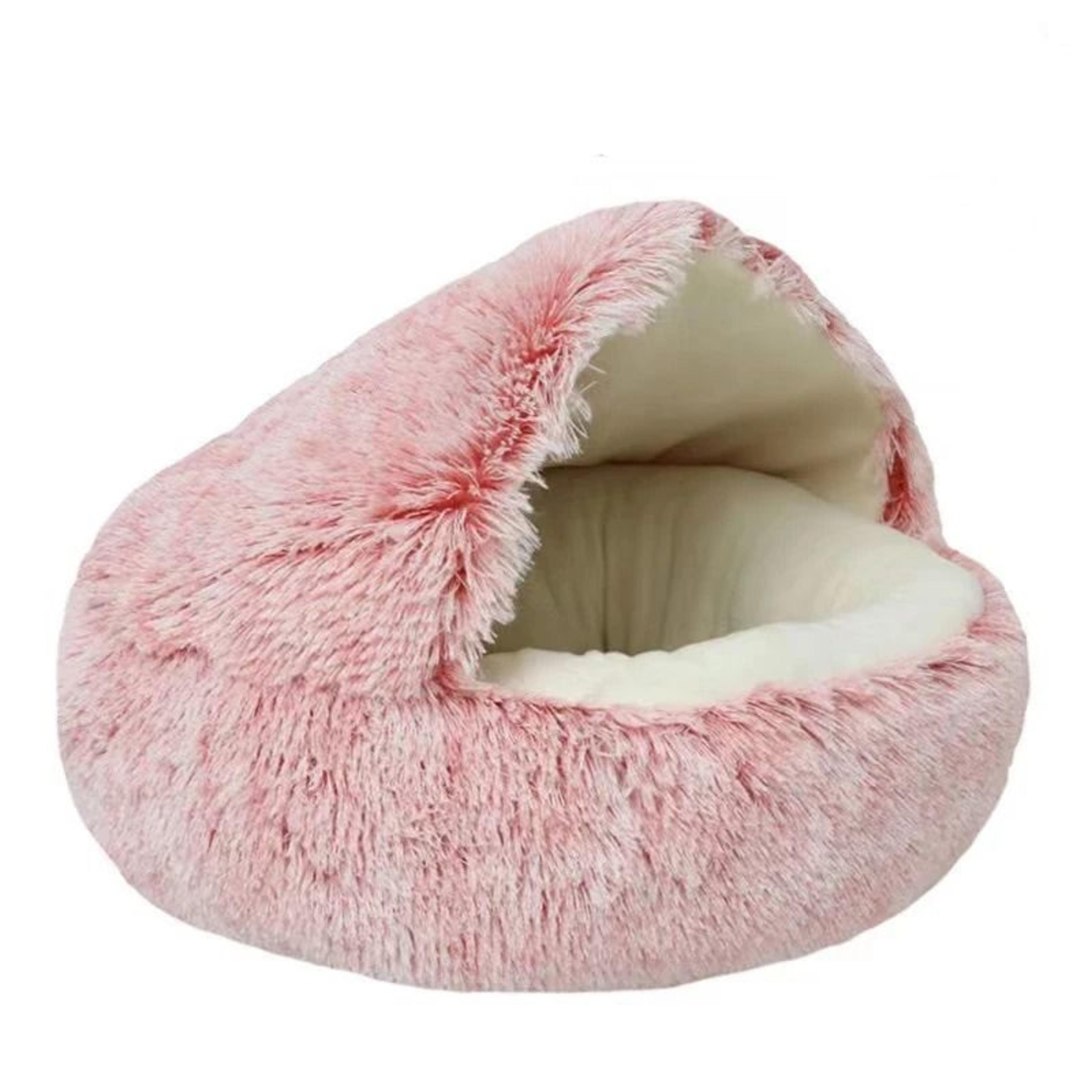 Soft Plush Covered Cat Bed Cave For Cats And Small Dogs 1