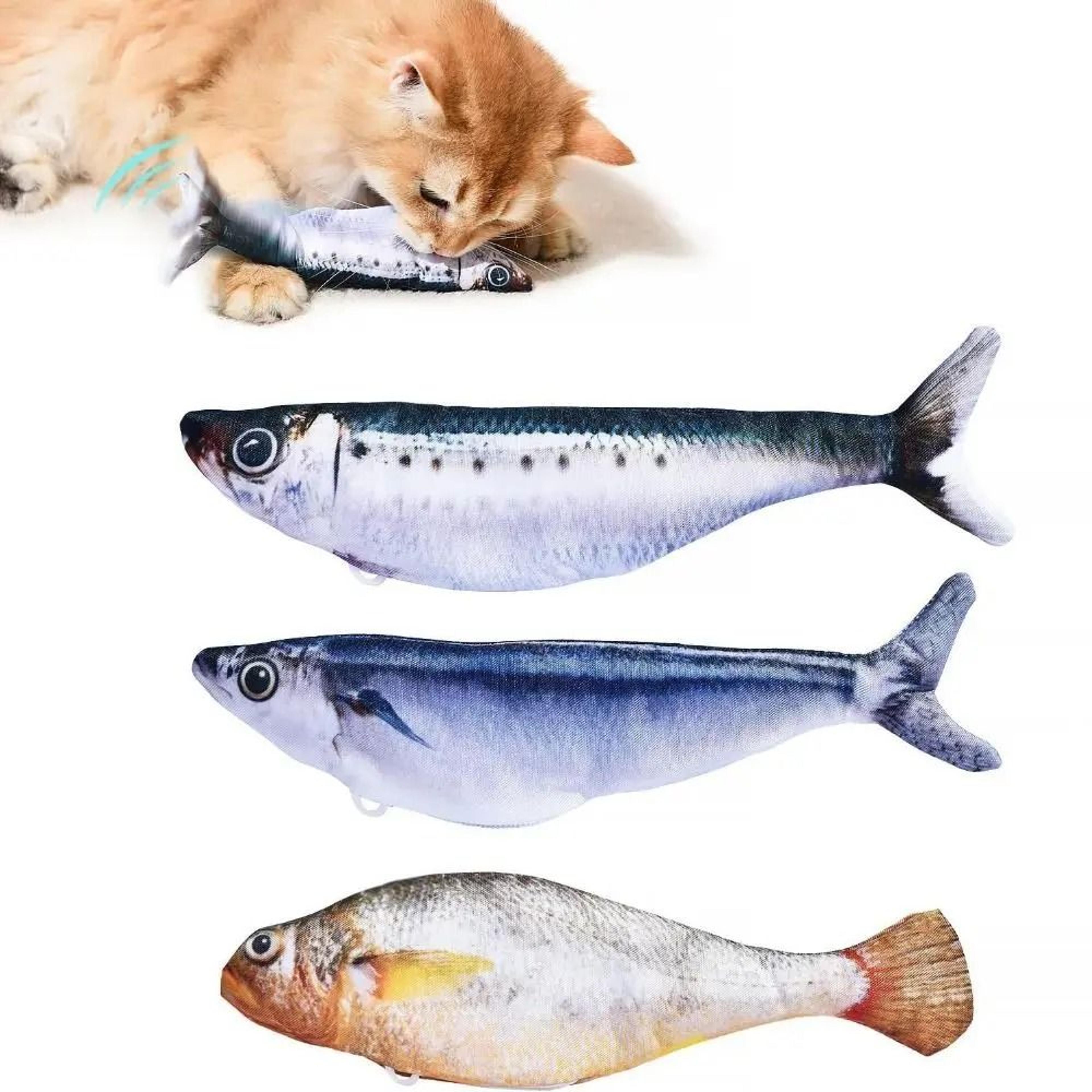 Interactive Flapping Fish Cat Toy With Motion Sensor 0