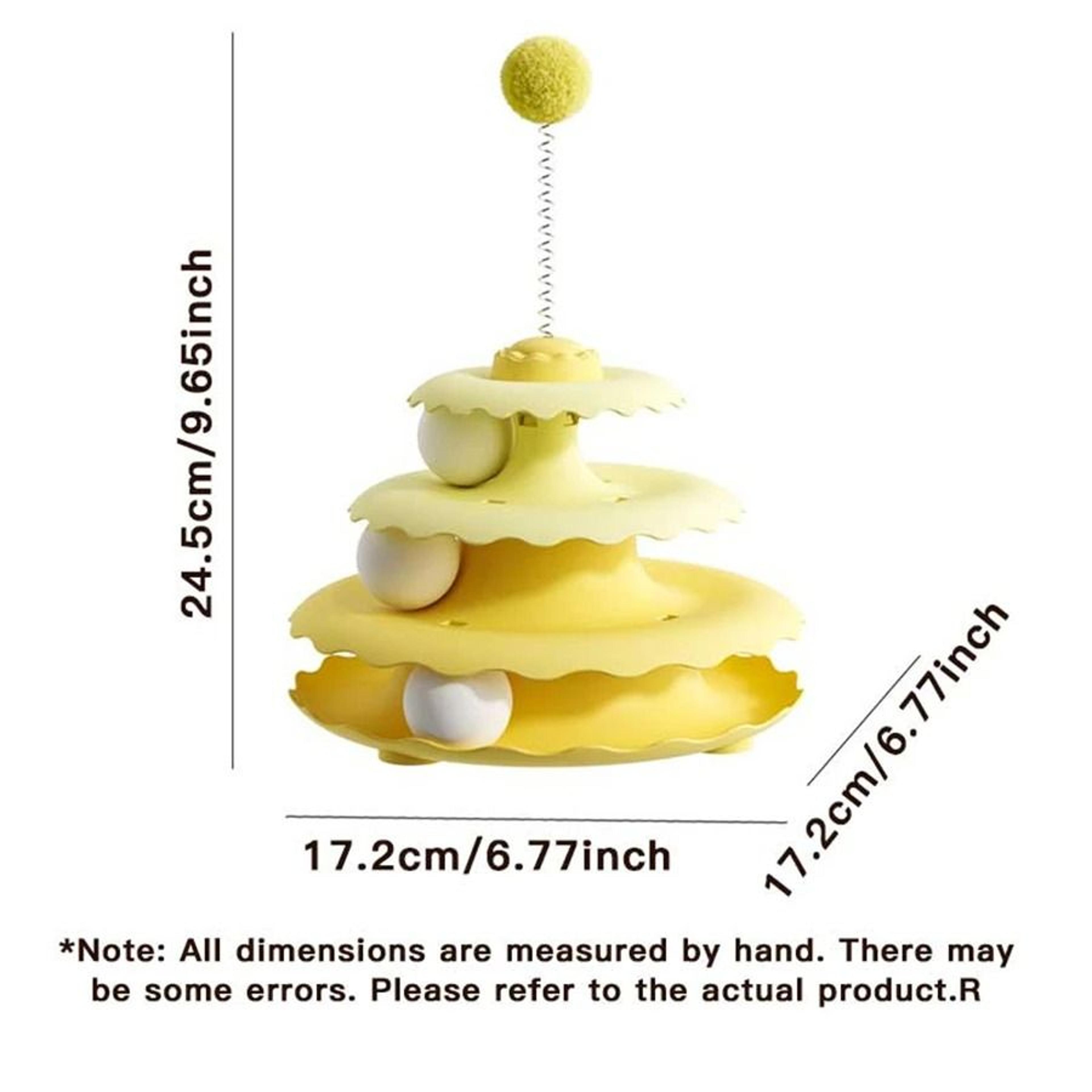 Interactive Cat Turntable Teaser Toy For Self Play 9