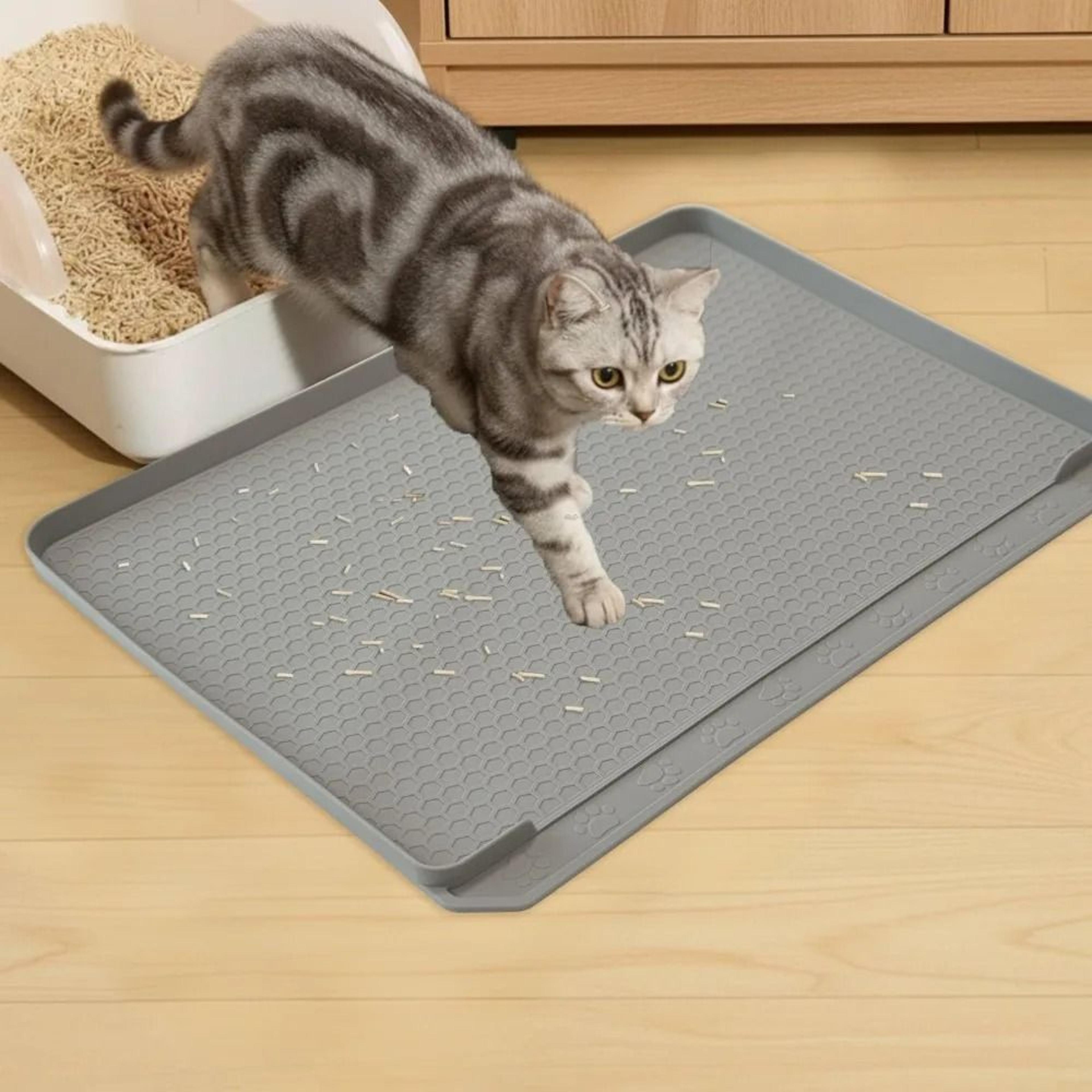 Extra Large Silicone Cat Litter Mat Non Slip Litter Trapper For Hardwood Floors 7