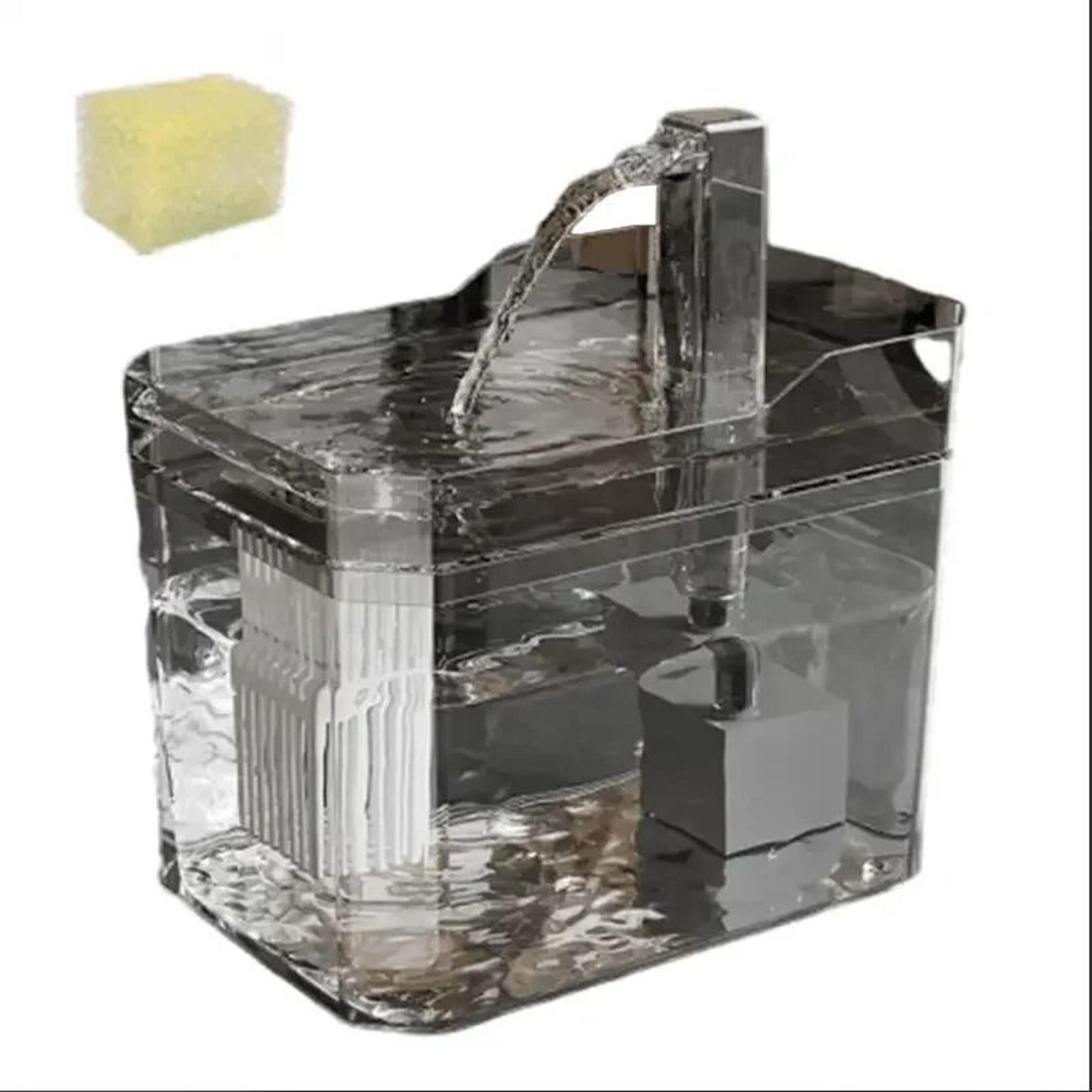 Transparent Automatic Pet Water Fountain Circulating Water Dispenser For Cats And Dogs 1