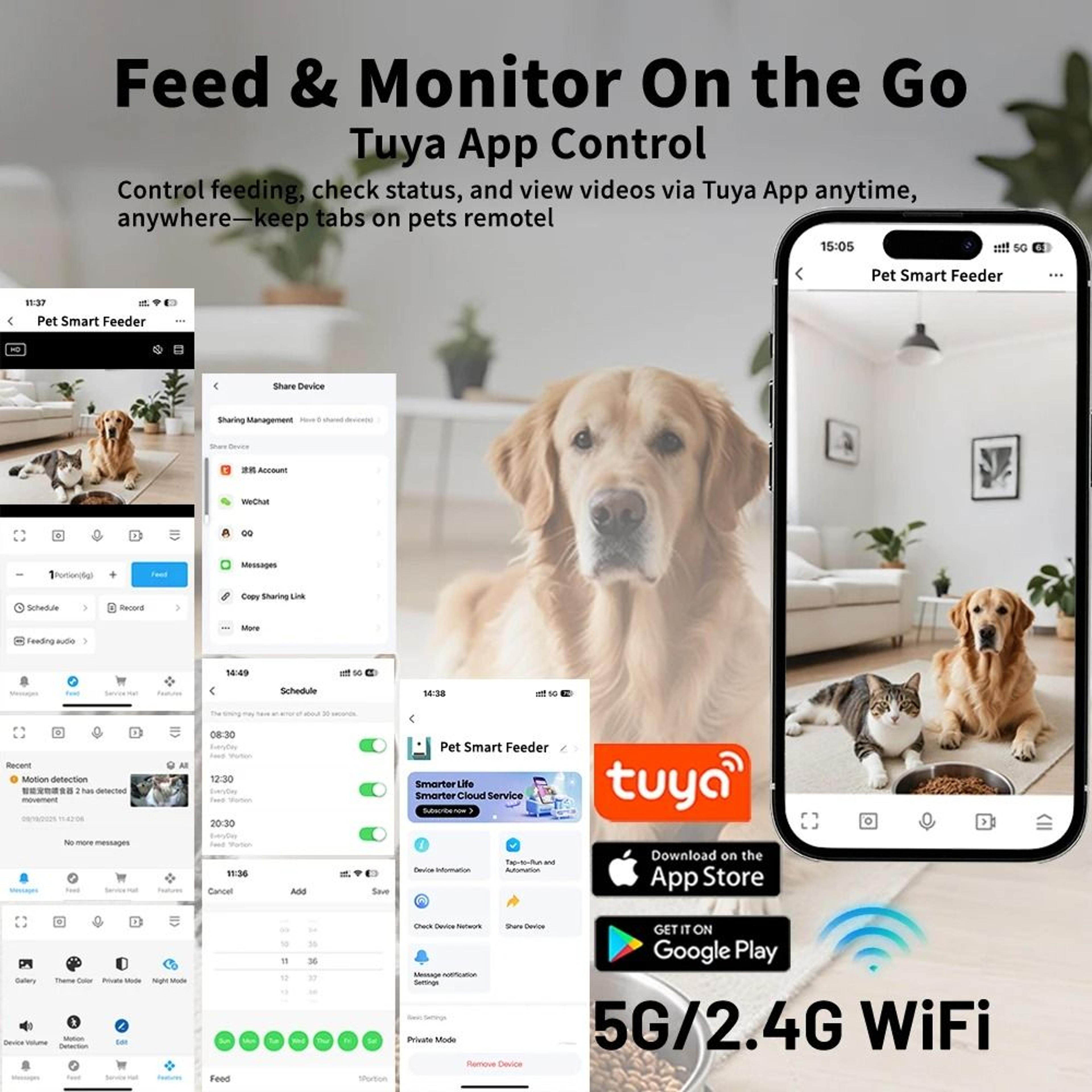 FURPIPI Smart Automatic Pet Feeder With Camera And App Control For Cats And Dogs 7