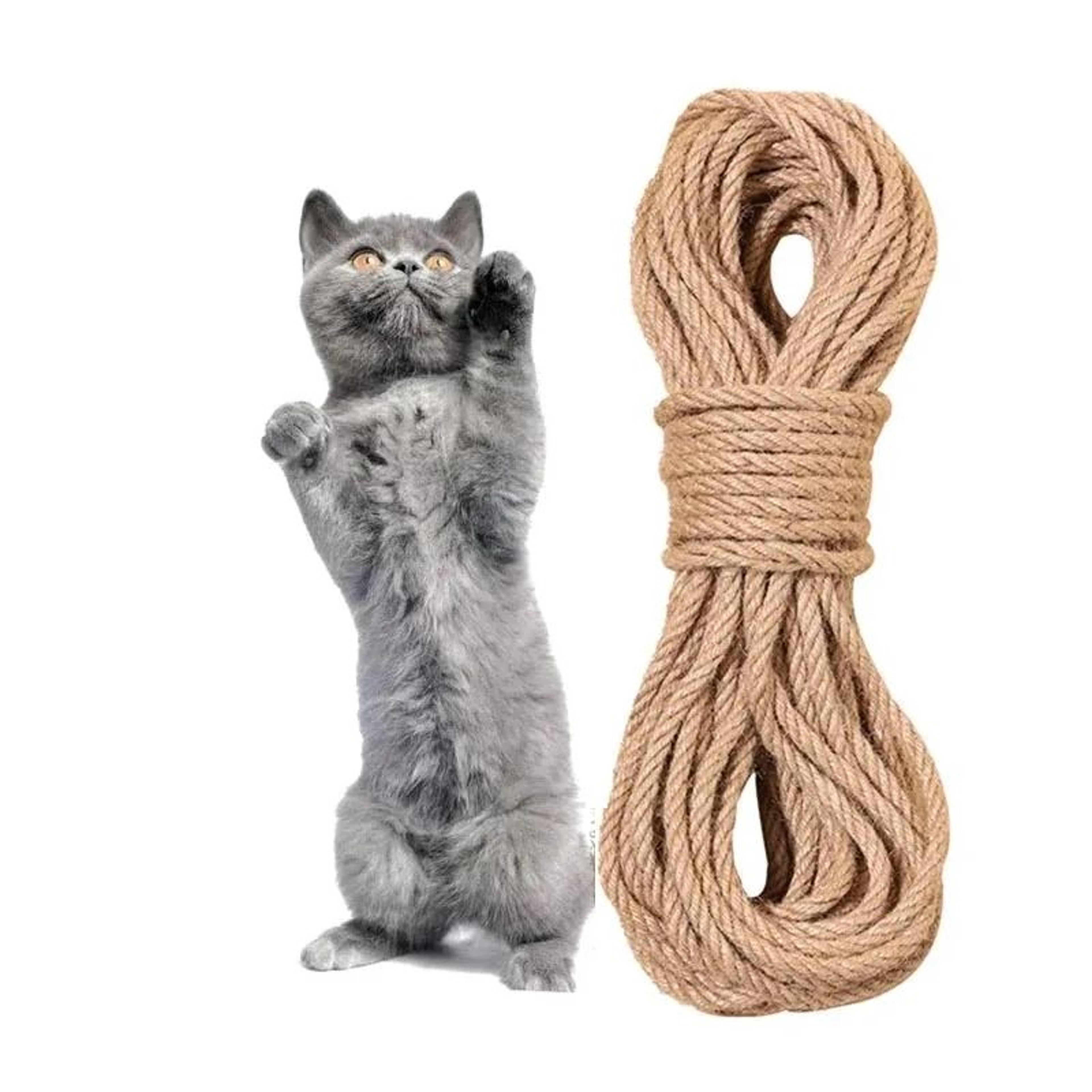 Natural Sisal Rope For Cat Scratching Posts DIY Cat Tree Repair Rope 12