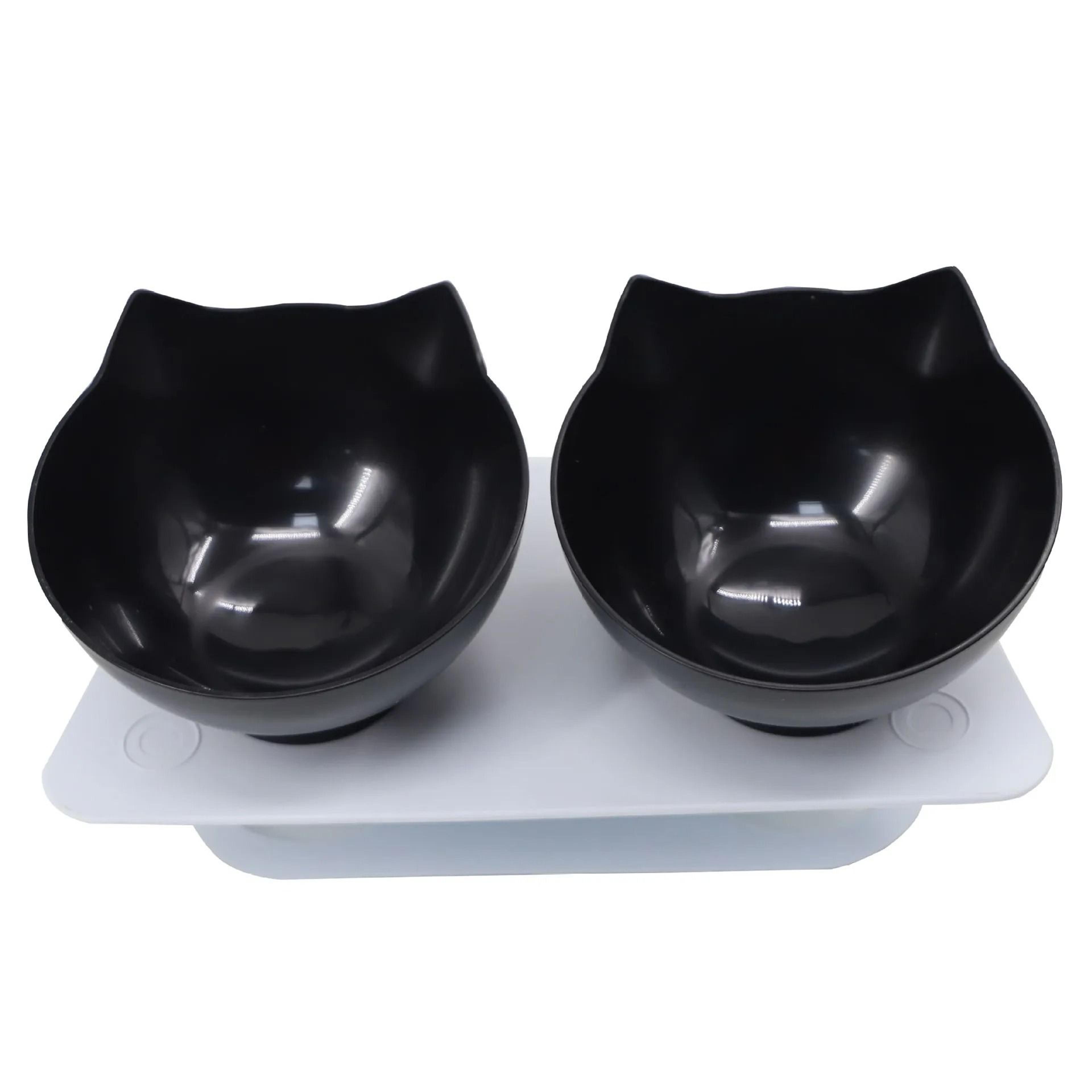 Non Slip Double Pet Feeding Bowl With Stand For Cats And Dogs 2