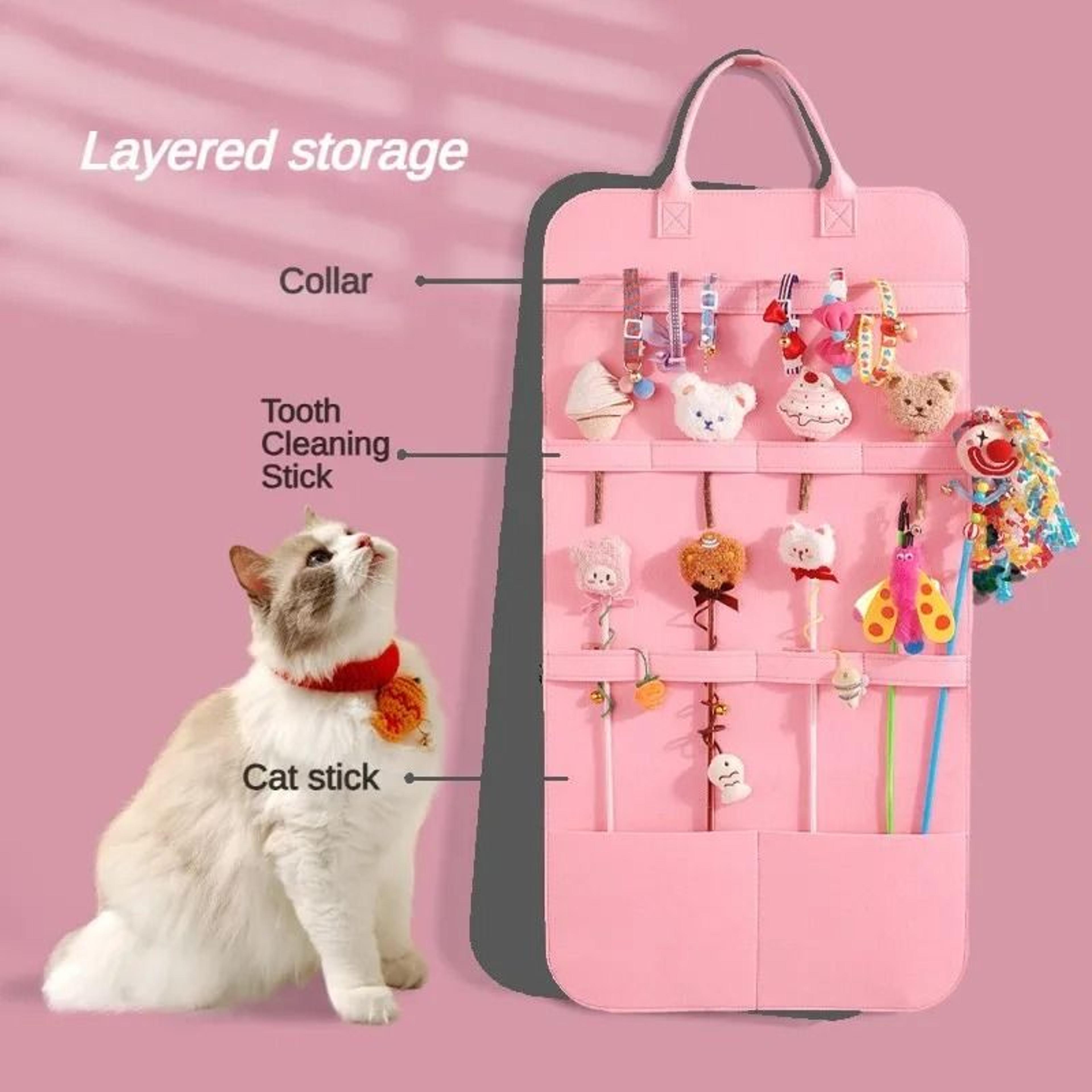 Pet Toy Storage Organizer Bag For Cat Toys Dog Accessories And Interactive Pet Supplies 8