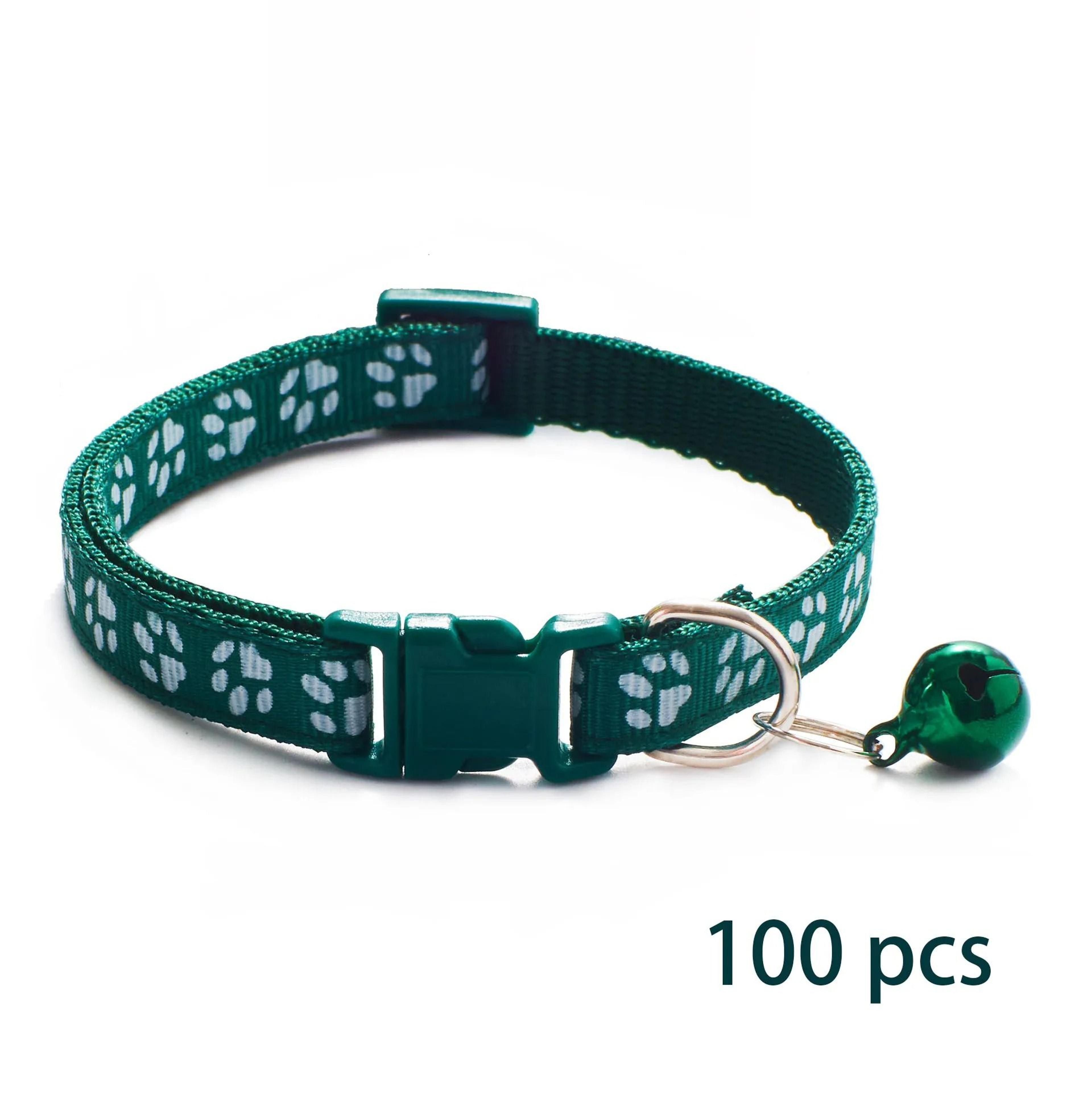 Adjustable Bell Pet Collar Set For Cats And Small Dogs 100 Piece Wholesale Pack 10