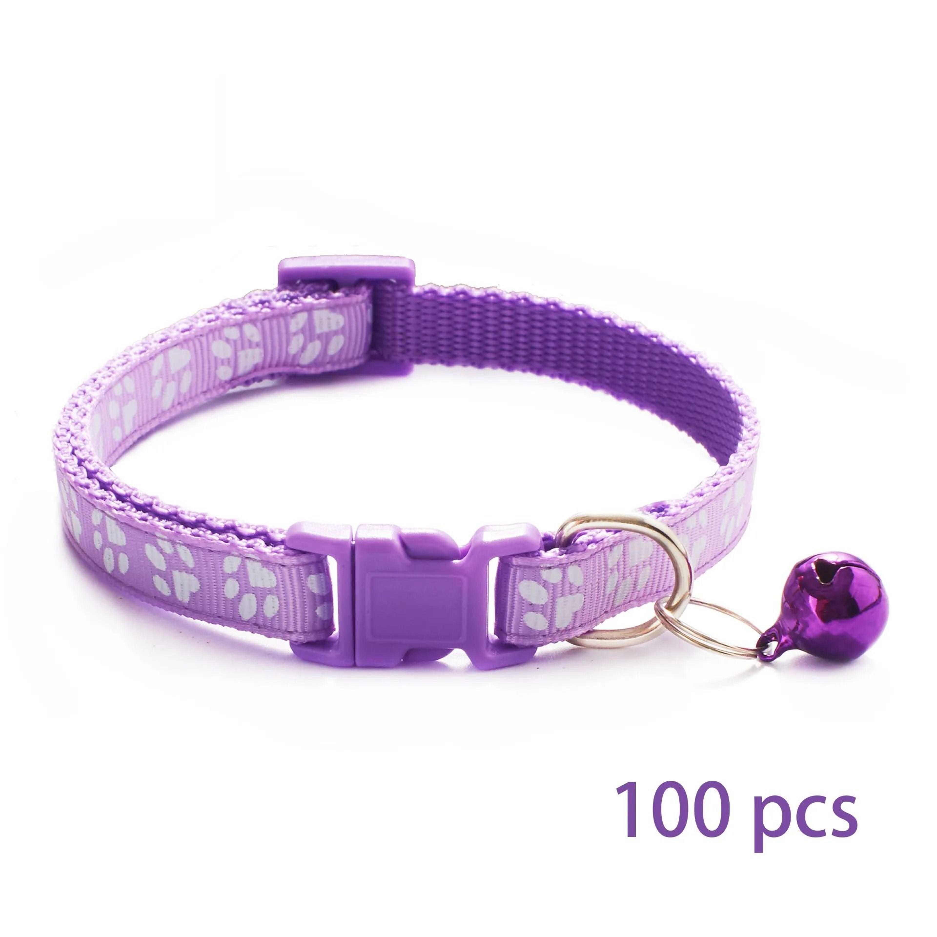 Adjustable Bell Pet Collar Set For Cats And Small Dogs 100 Piece Wholesale Pack 18