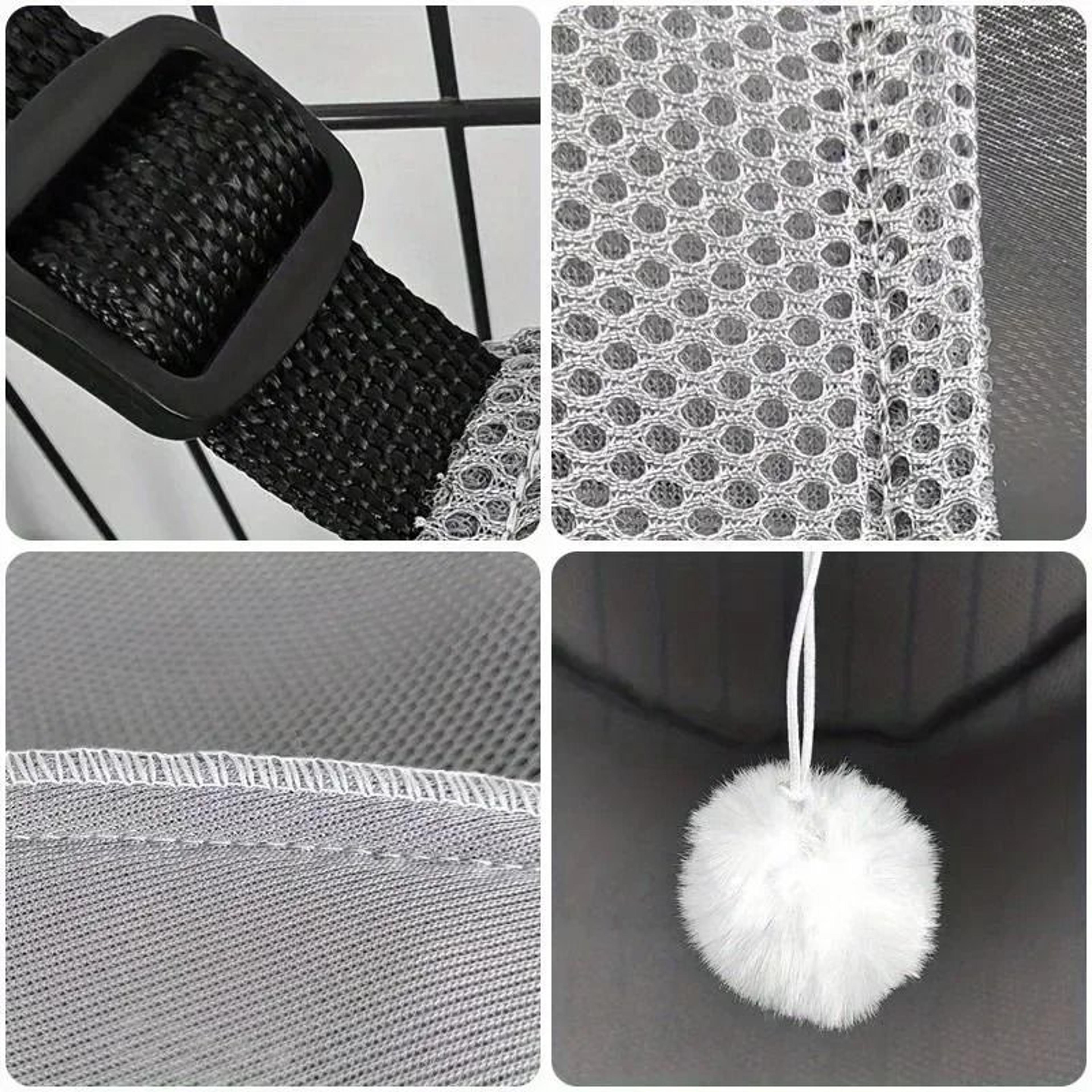 Breathable Mesh Cat Hammock Adjustable Hanging Pet Bed With Metal Frame 6