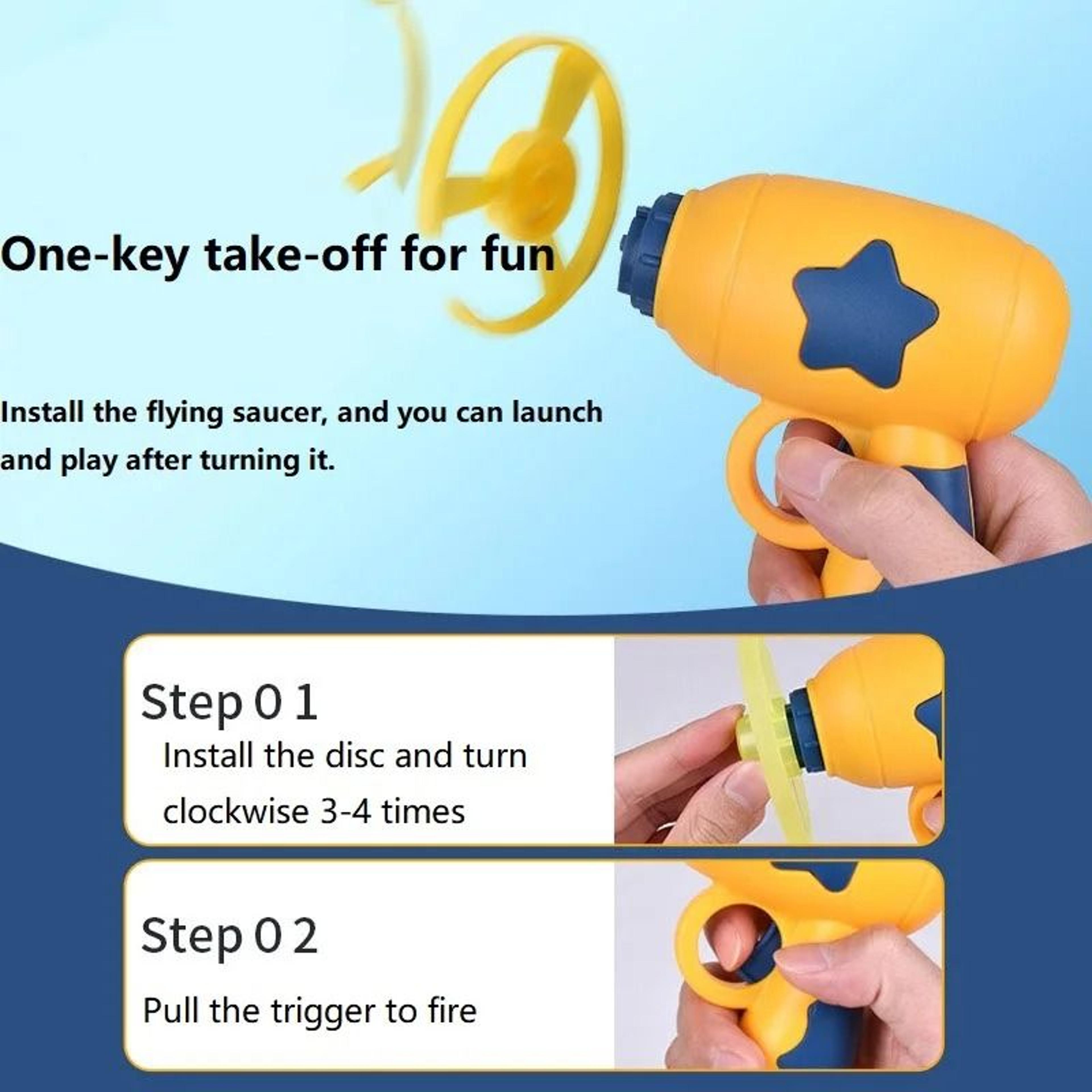 Interactive Cat Toy Launcher Mini Flying Disc Chasing Game For Kittens And Indoor Cats 6